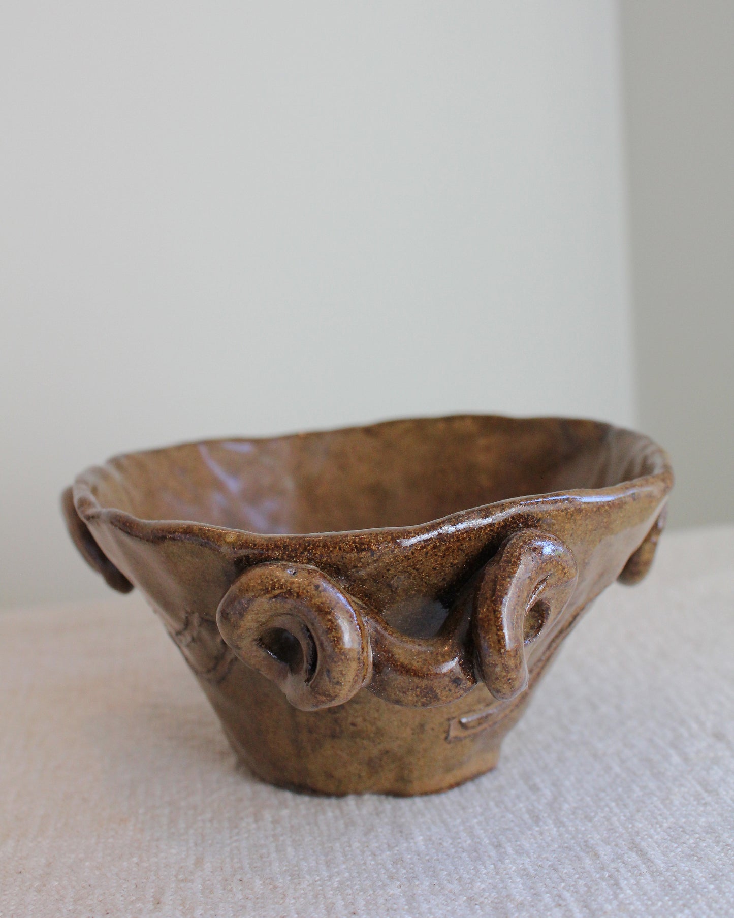 Abstract Stoneware Bowl