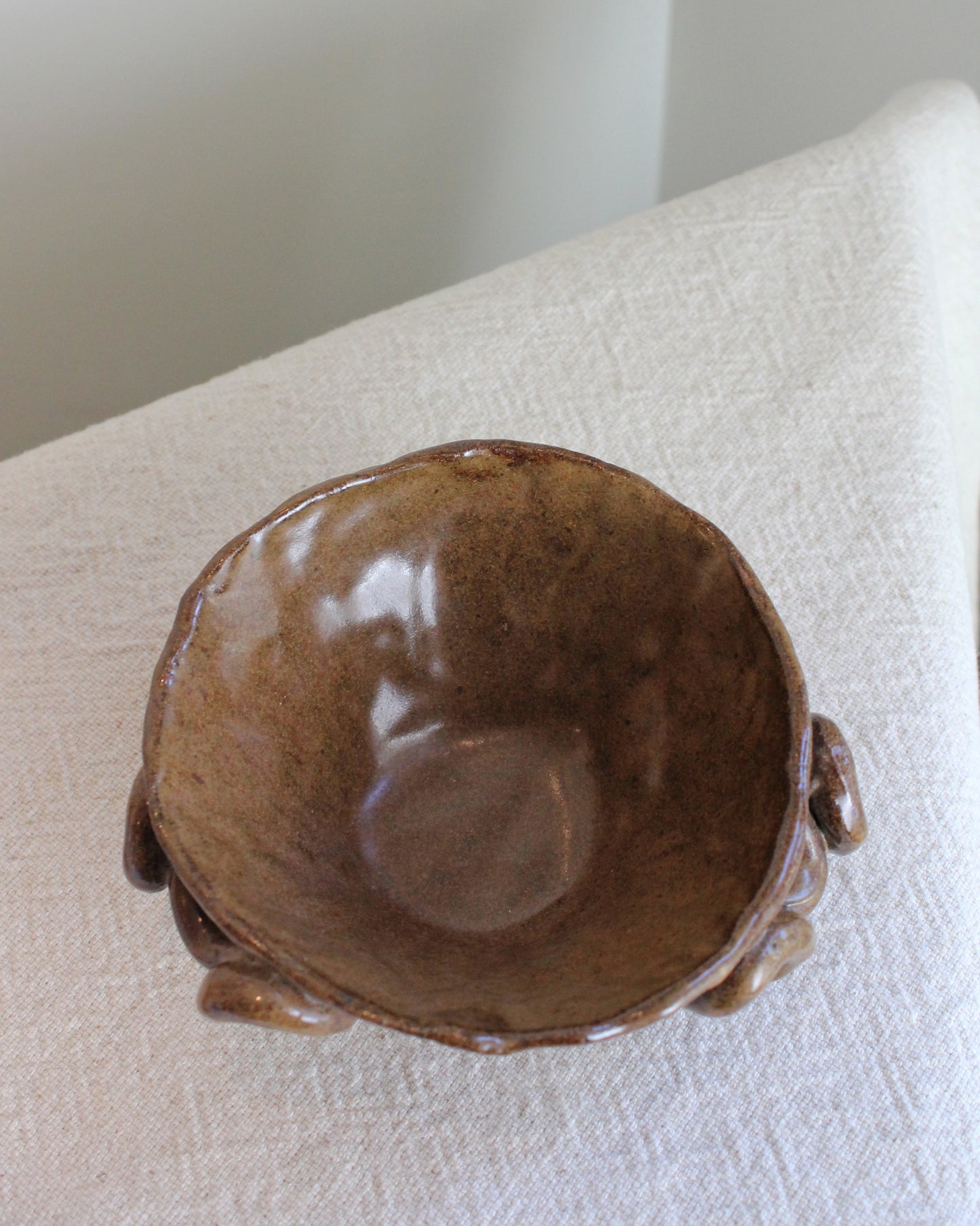 Abstract Stoneware Bowl