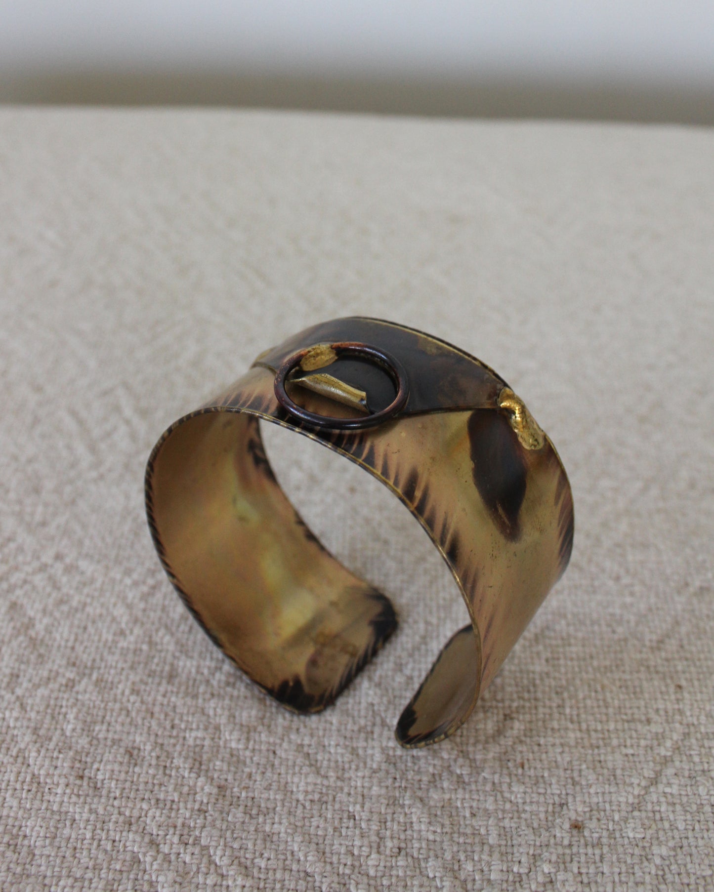 Mixed Metal Brutalist Cuff