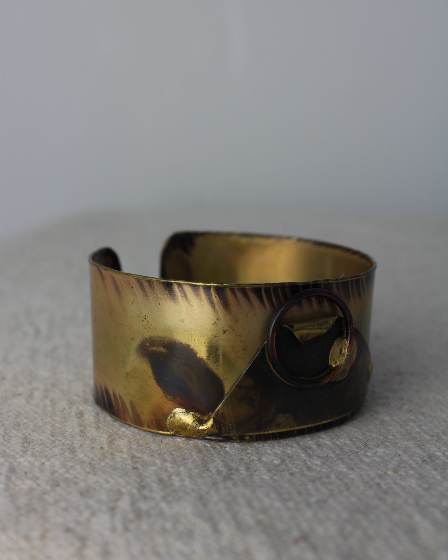 Mixed Metal Brutalist Cuff