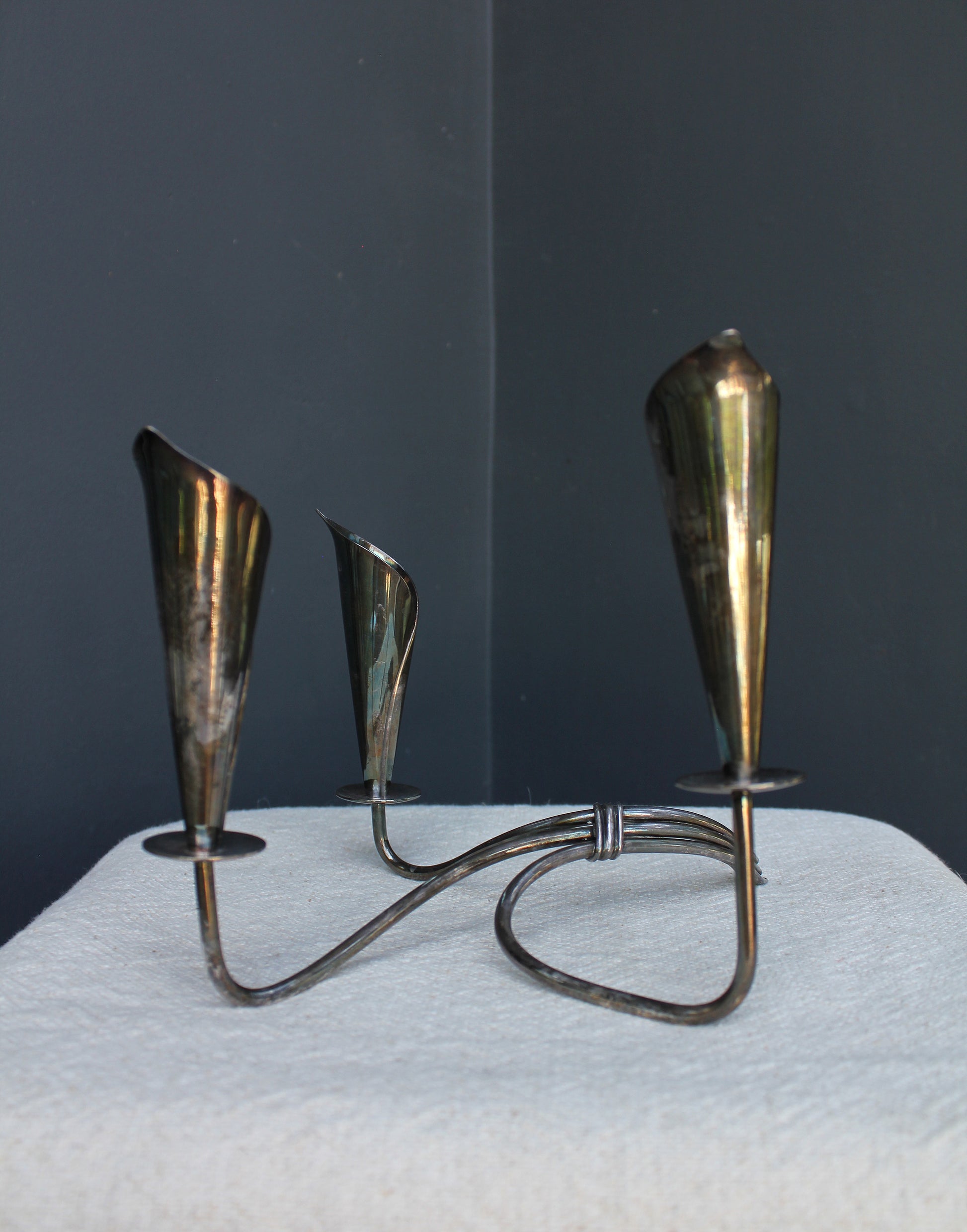 Vintage Danish Calla Lily Candle Holders