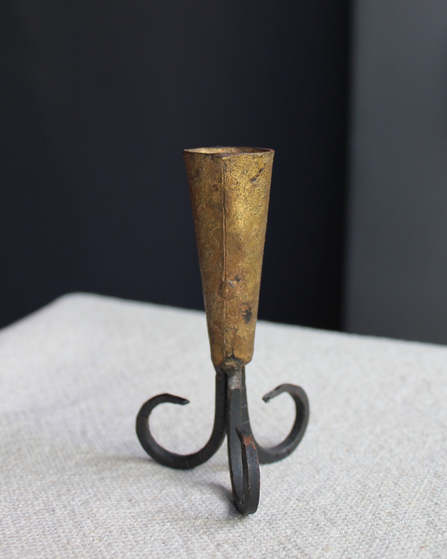 Rams Horn Style Dinner Candle Holder