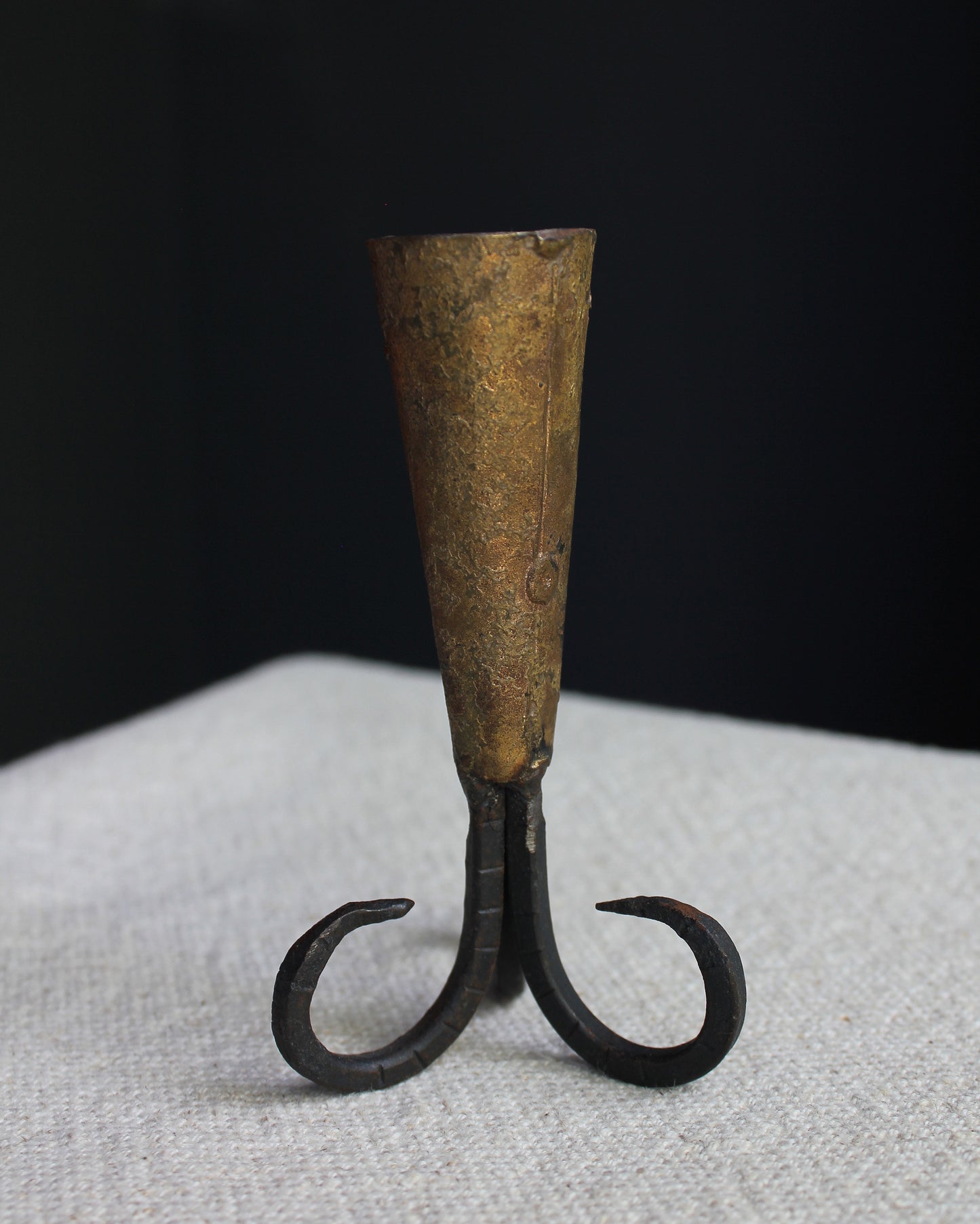 Rams Horn Style Dinner Candle Holder