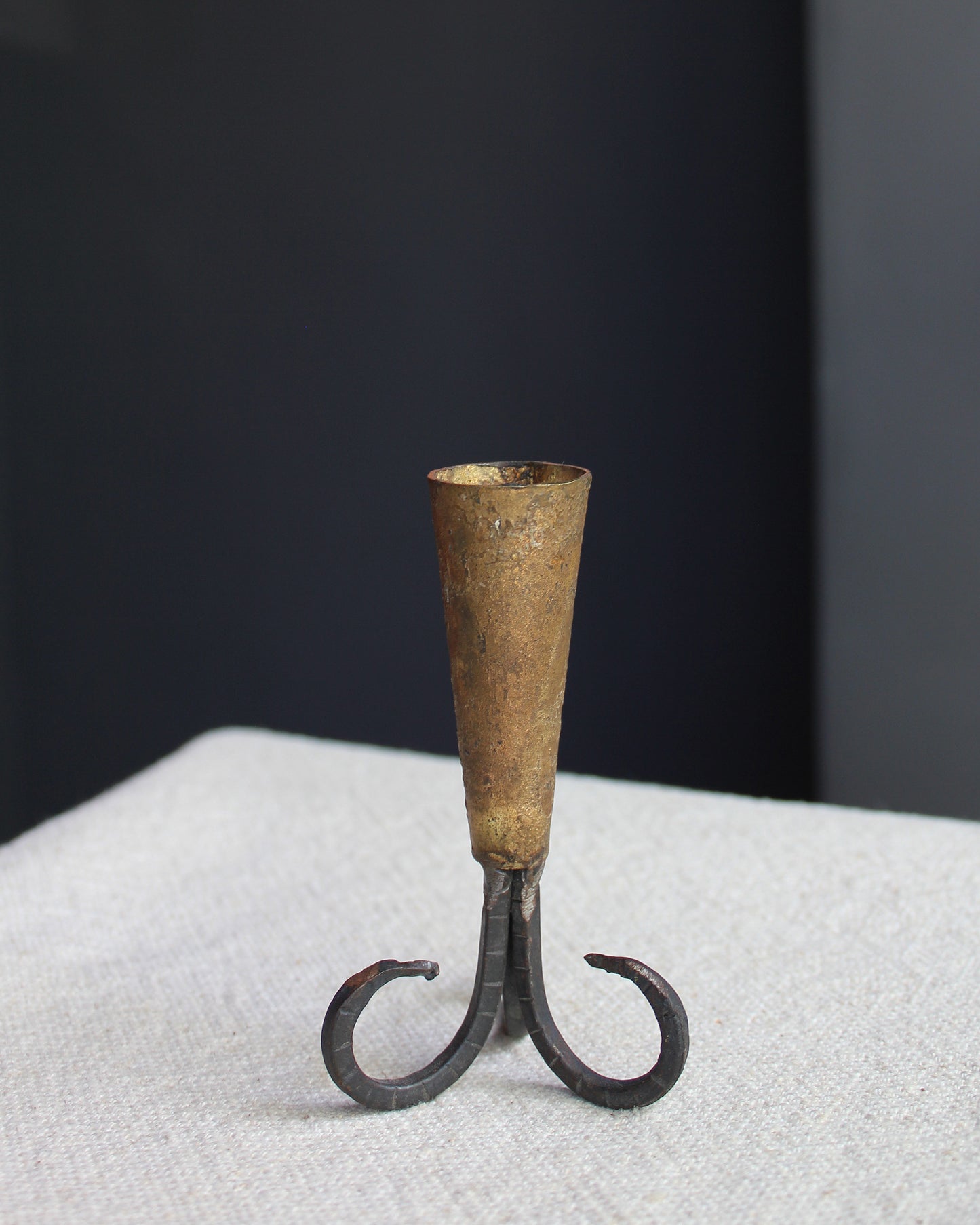 Rams Horn Style Dinner Candle Holder