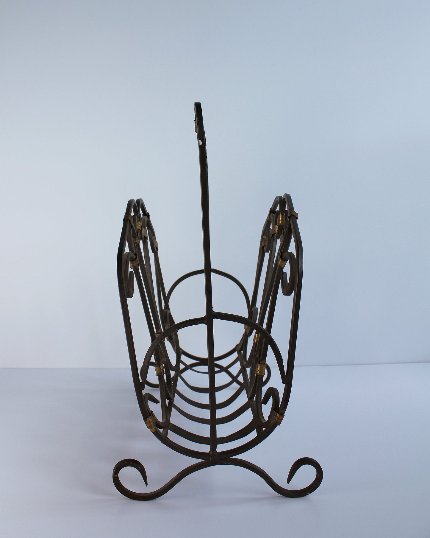 Iron Swirl Magazine Holder