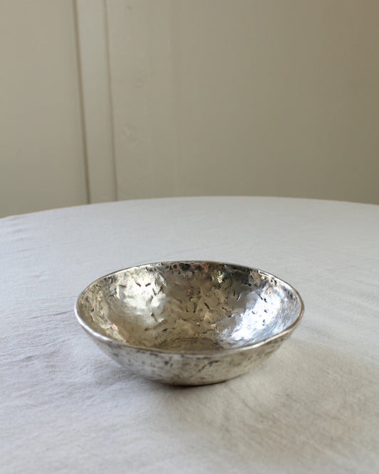 Vintage 20th Century Studio Handmade Cast Aluminium Bowl