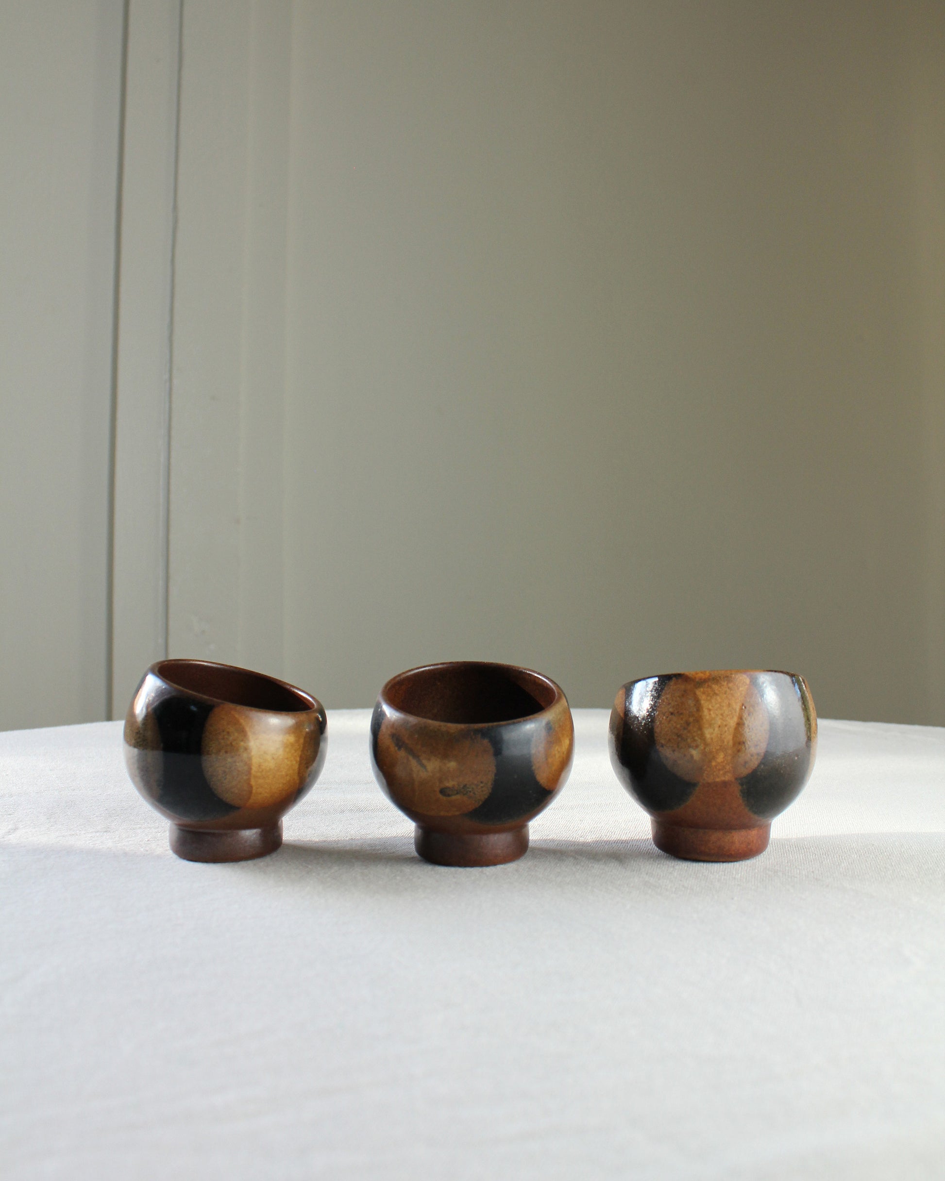 Vintage Robert Maxwell Mid Century Asymmetric Sake Cups