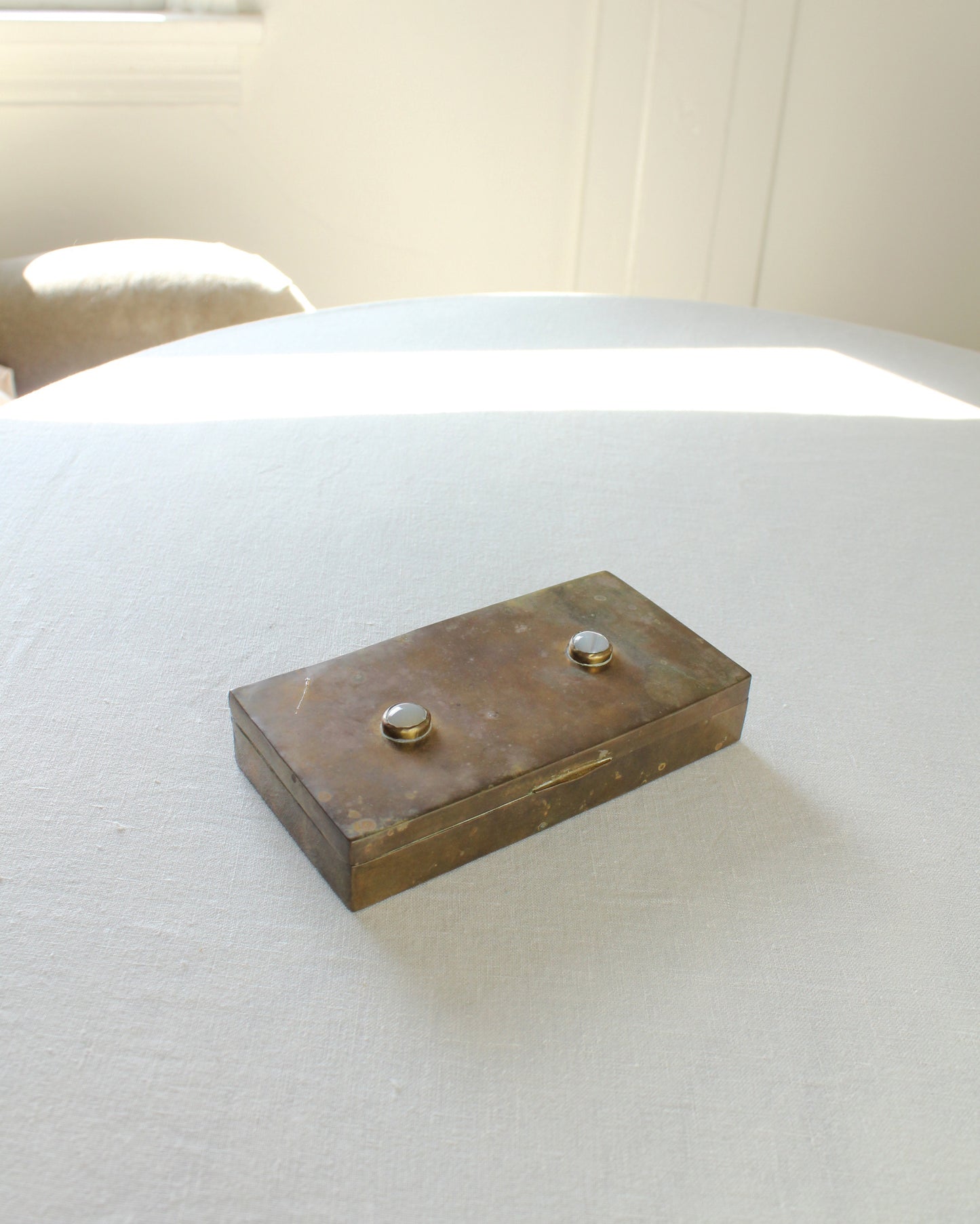 Brass Domino Style Box