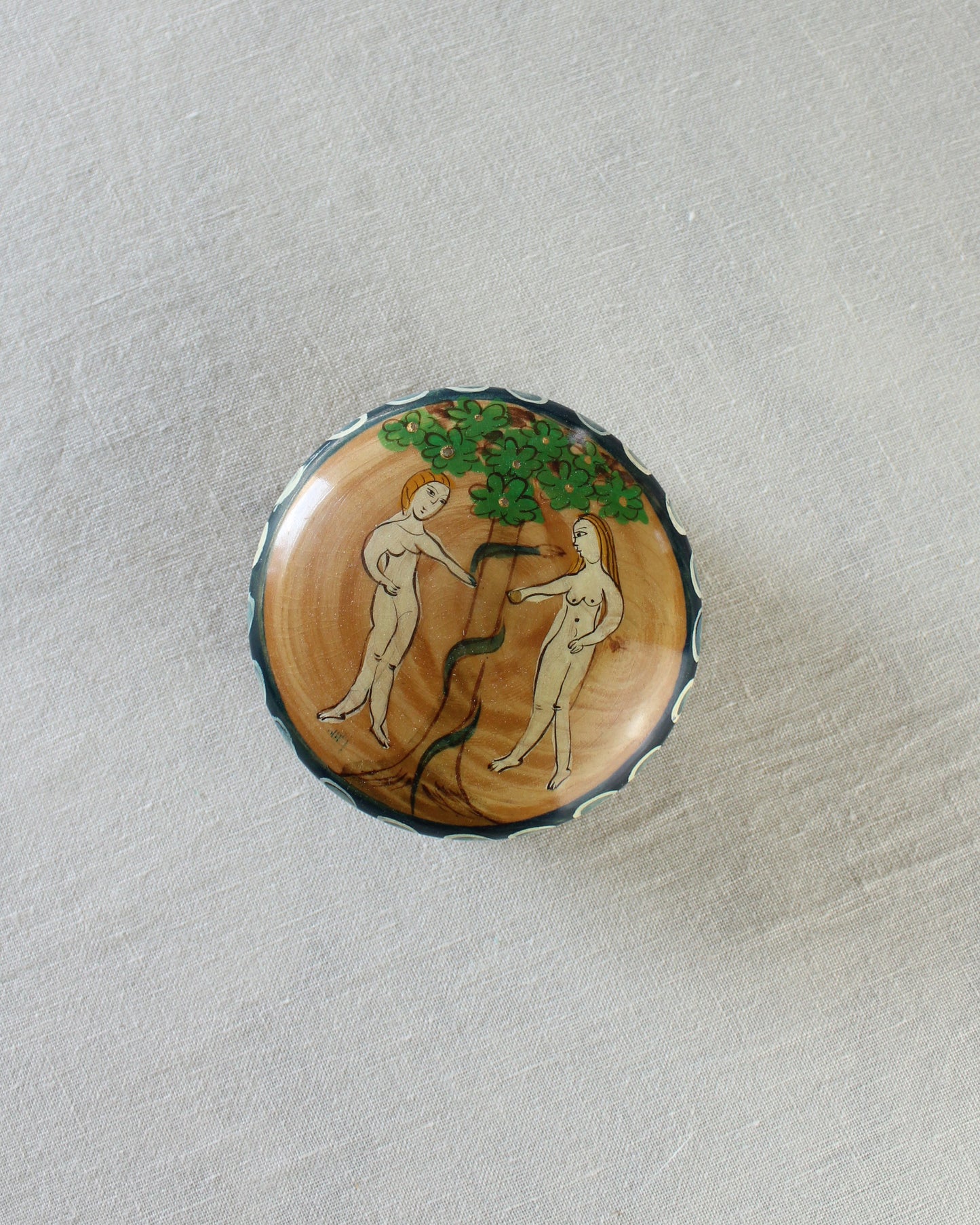 Adam & Eve Hand-painted Box