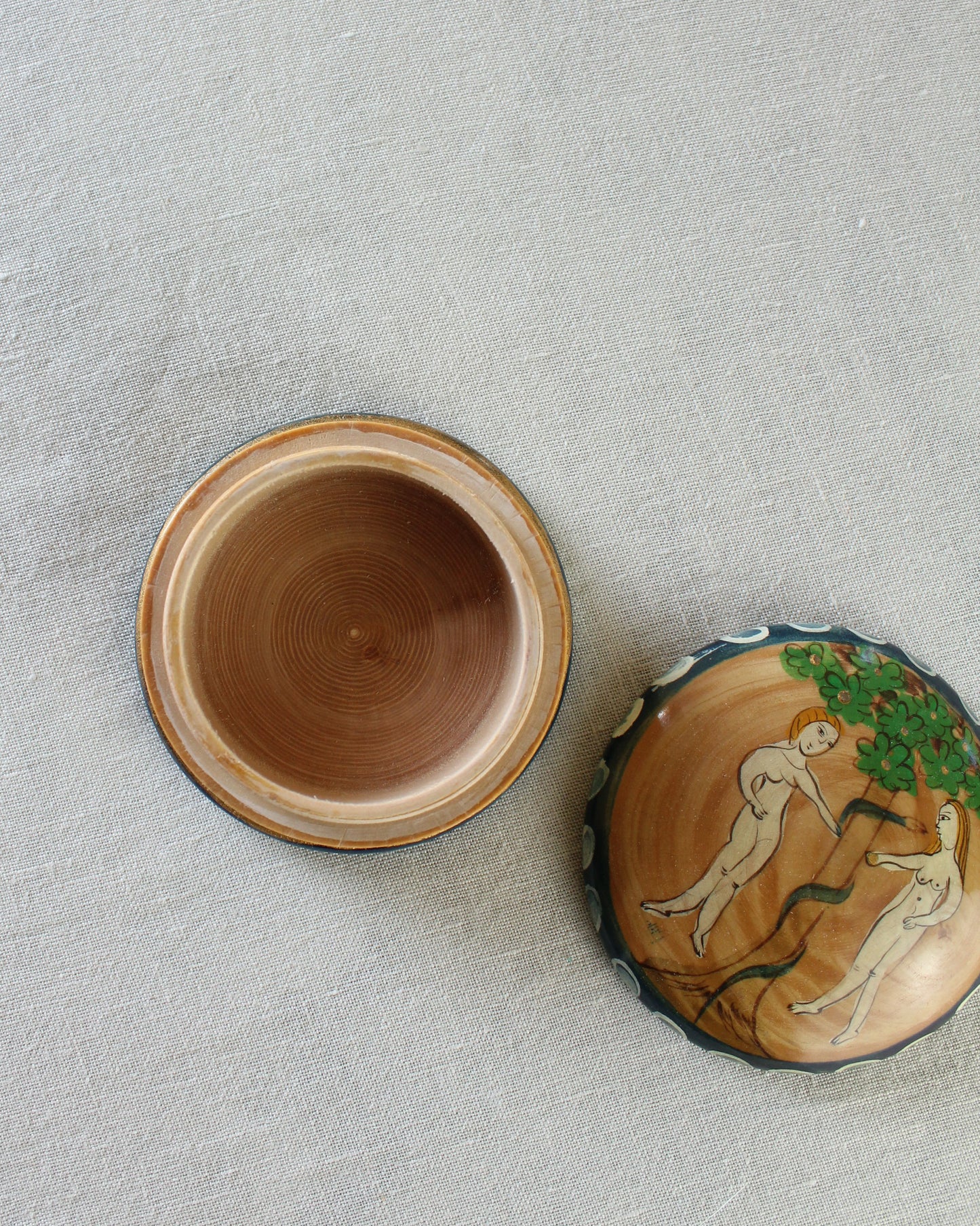 Adam & Eve Hand-painted Box