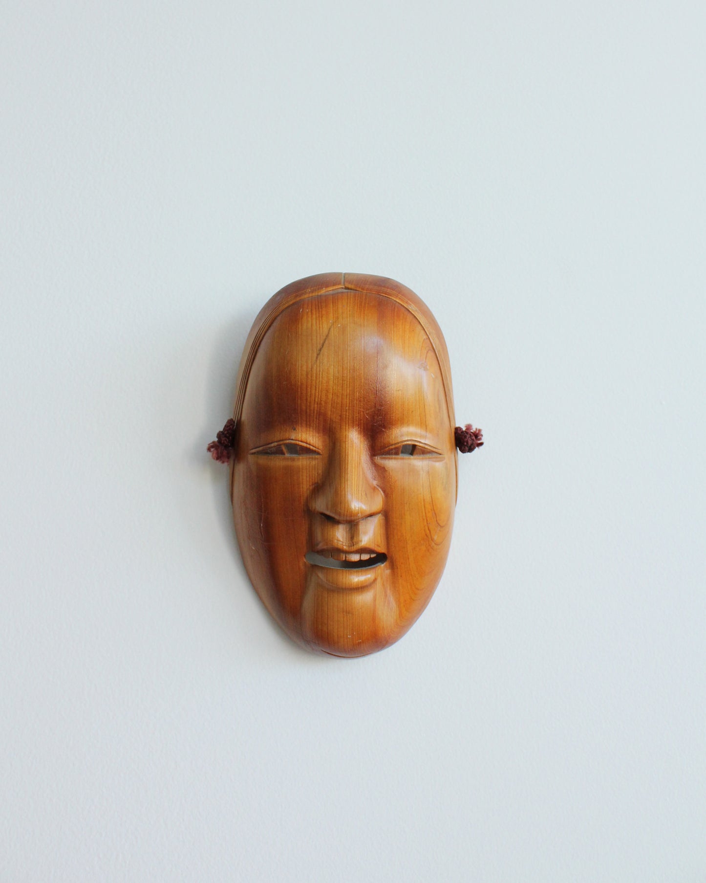 Japanese Wooden Ko-omote Noh Theatre Mask