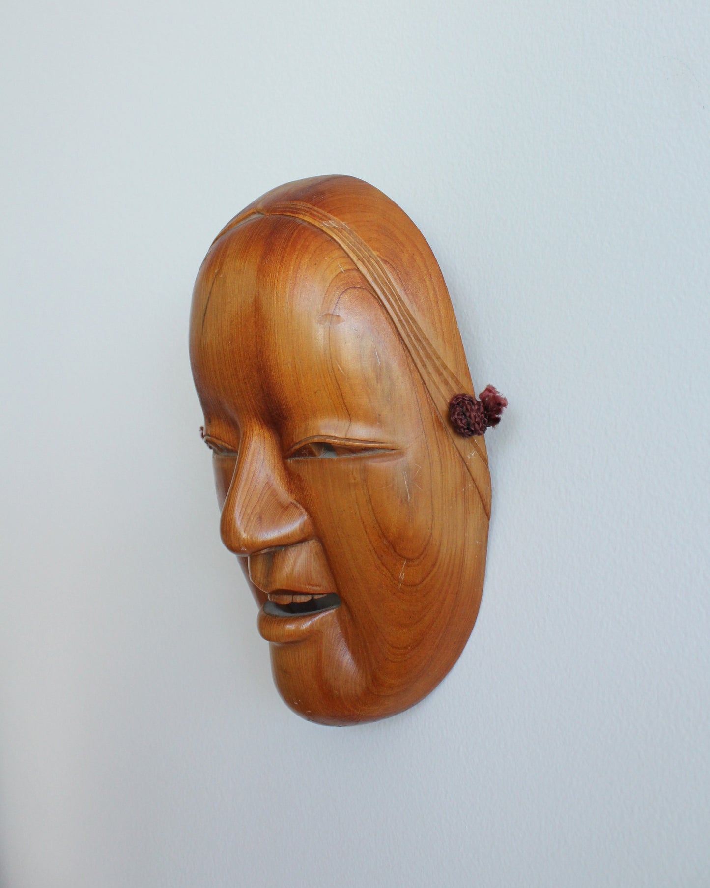 Japanese Wooden Ko-omote Noh Theatre Mask