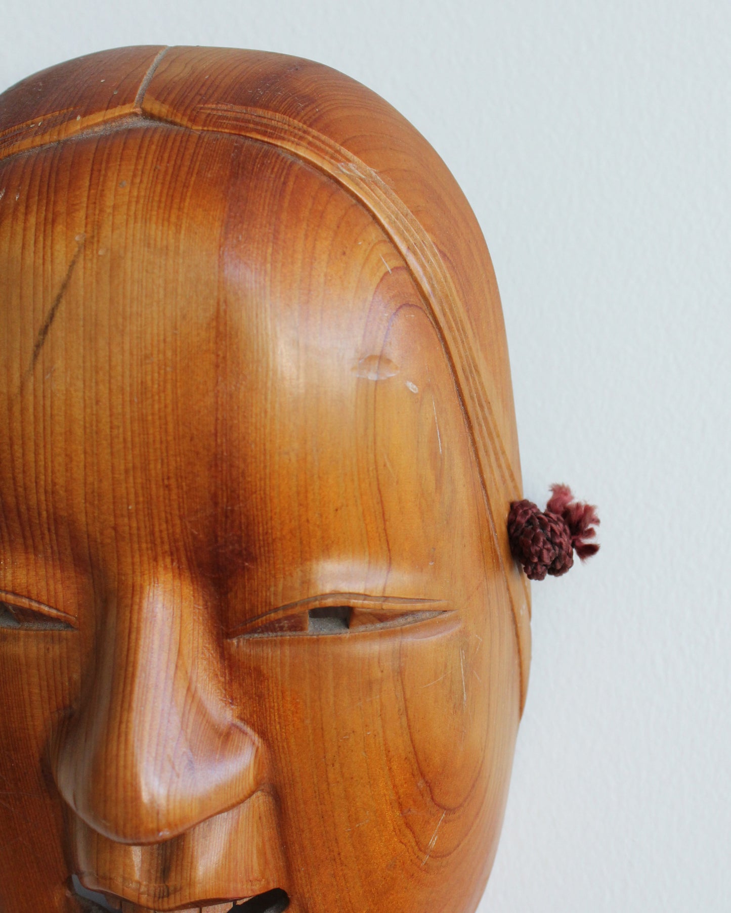 Japanese Wooden Ko-omote Noh Theatre Mask