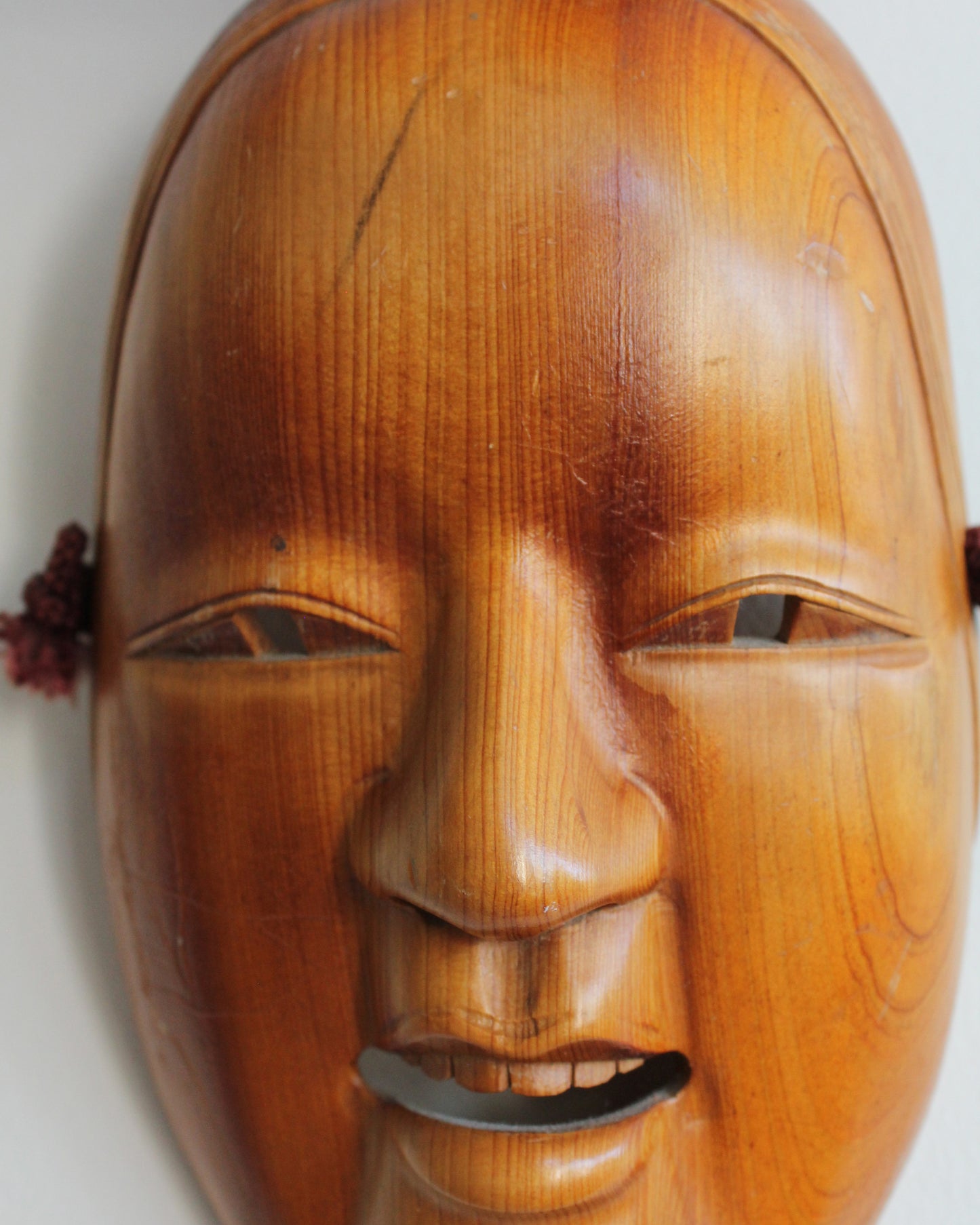 Japanese Wooden Ko-omote Noh Theatre Mask