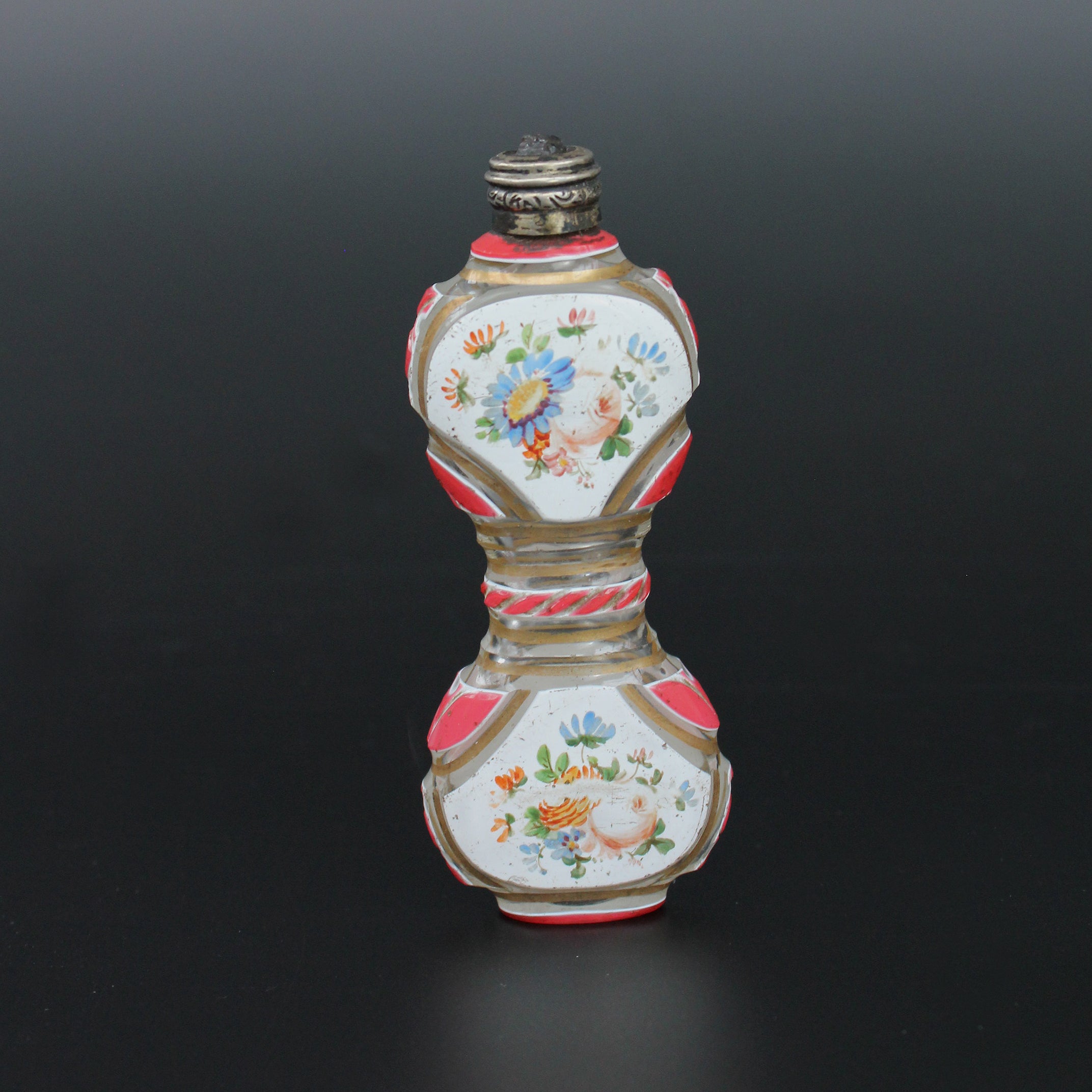 Antique Mid 1800s Bohemian Painted Perfume Bottle – Earl Grey