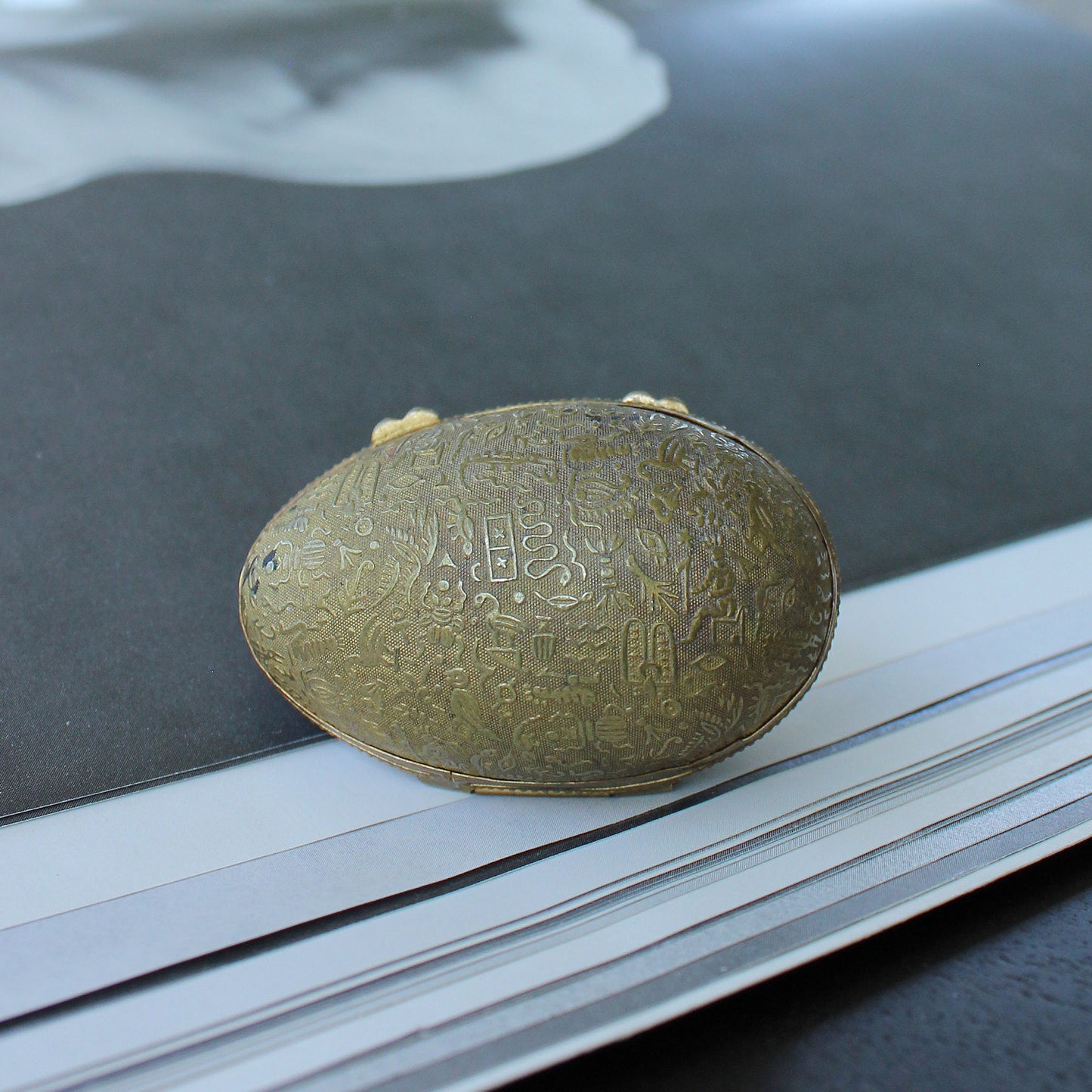 Gilt Egyptian Revival Egg C.1900