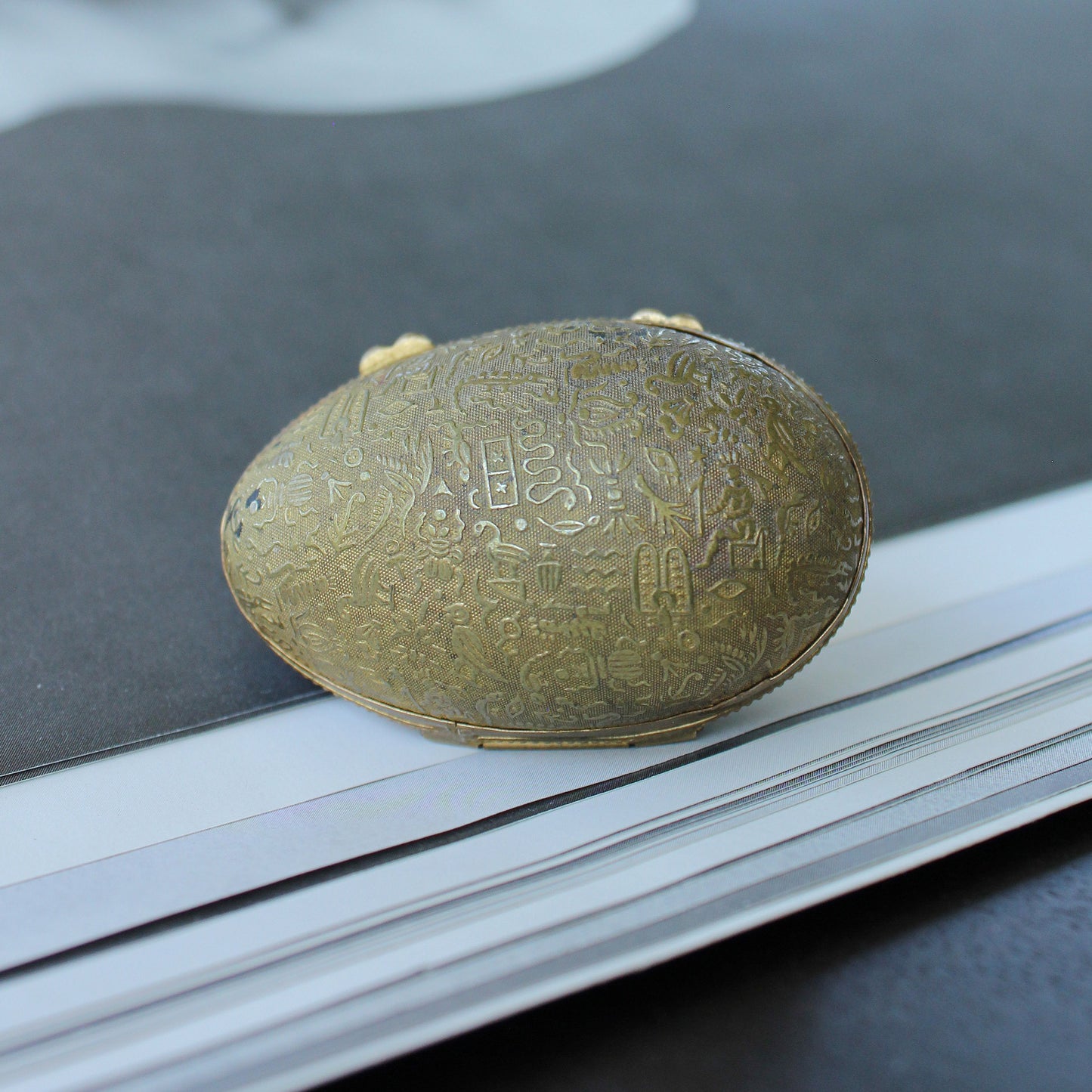 Gilt Egyptian Revival Egg C.1900