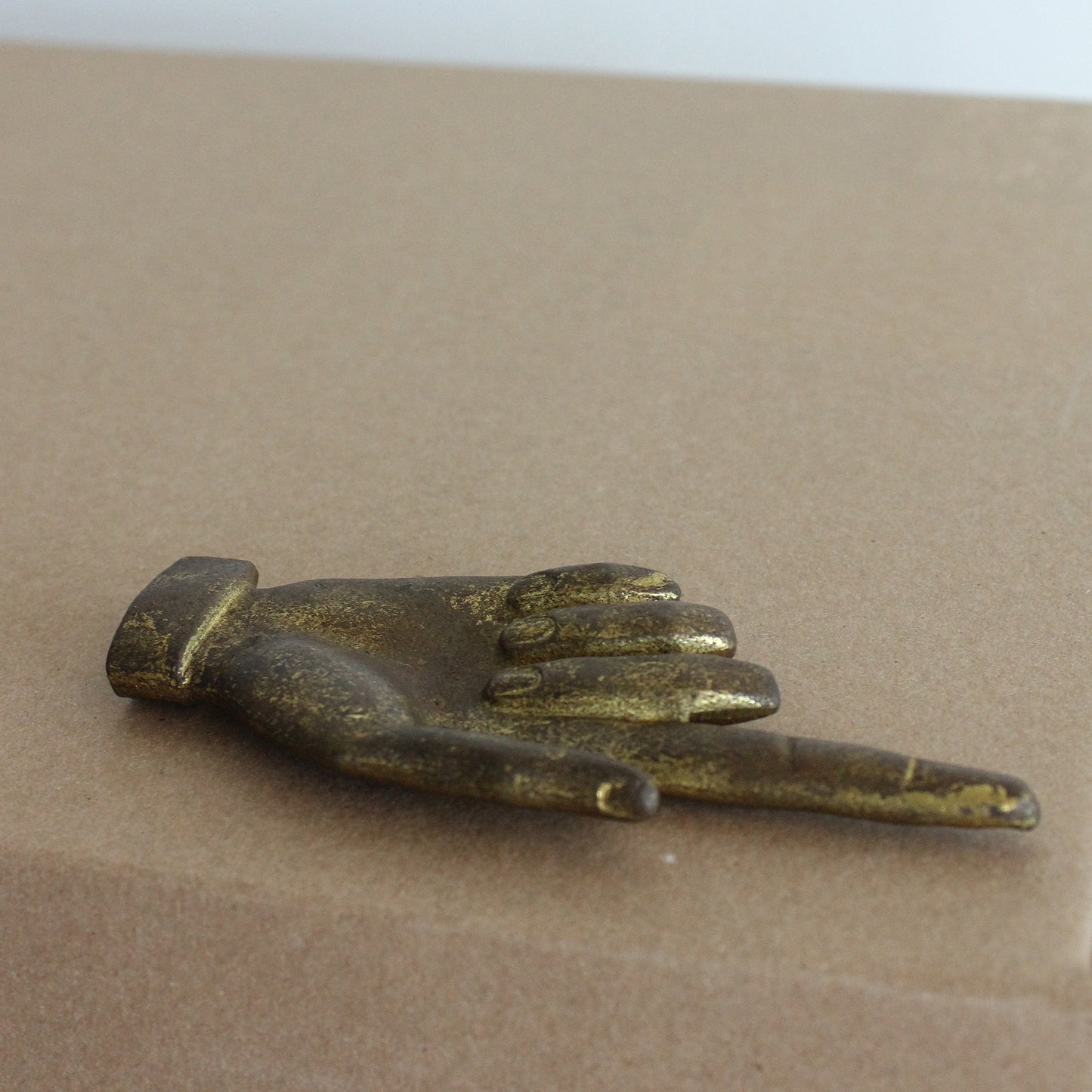 Vintage 1970s Brass Hand Object