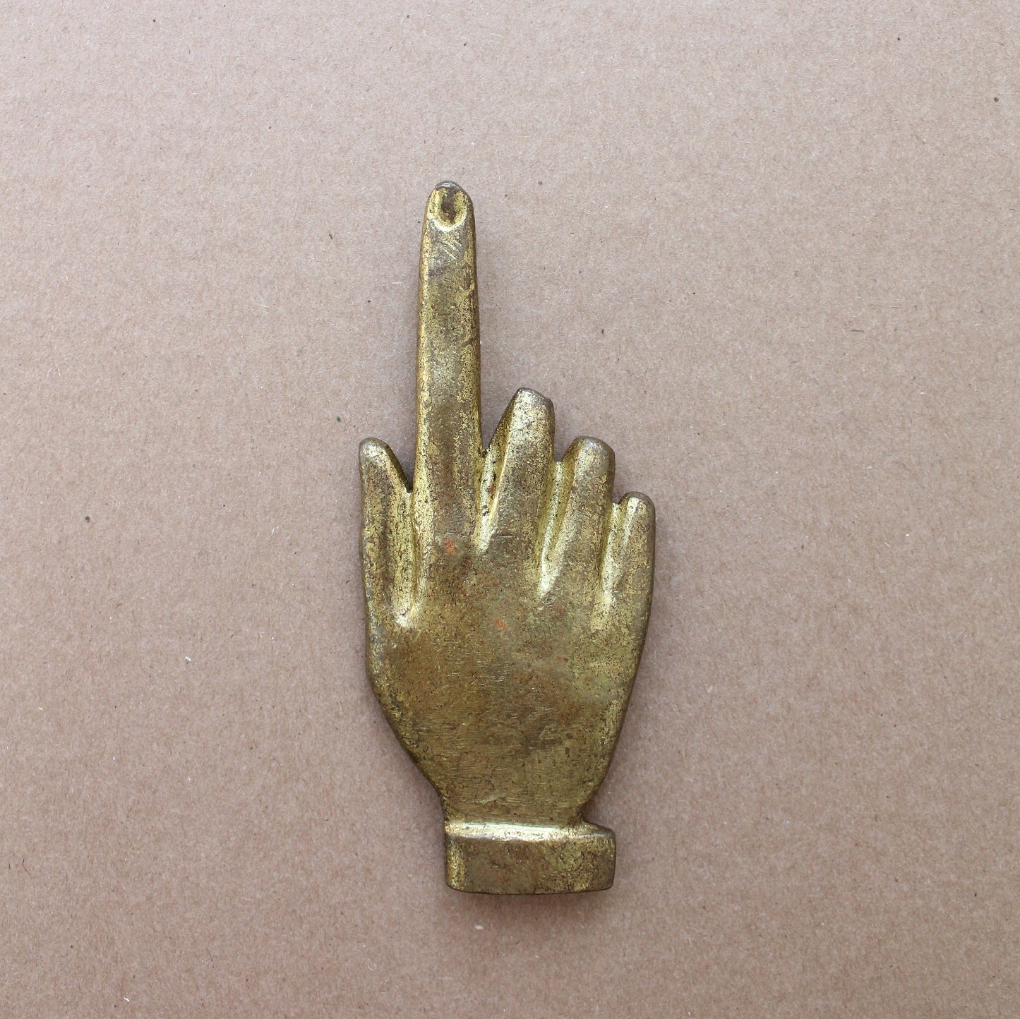 1970s Brass Hand Object