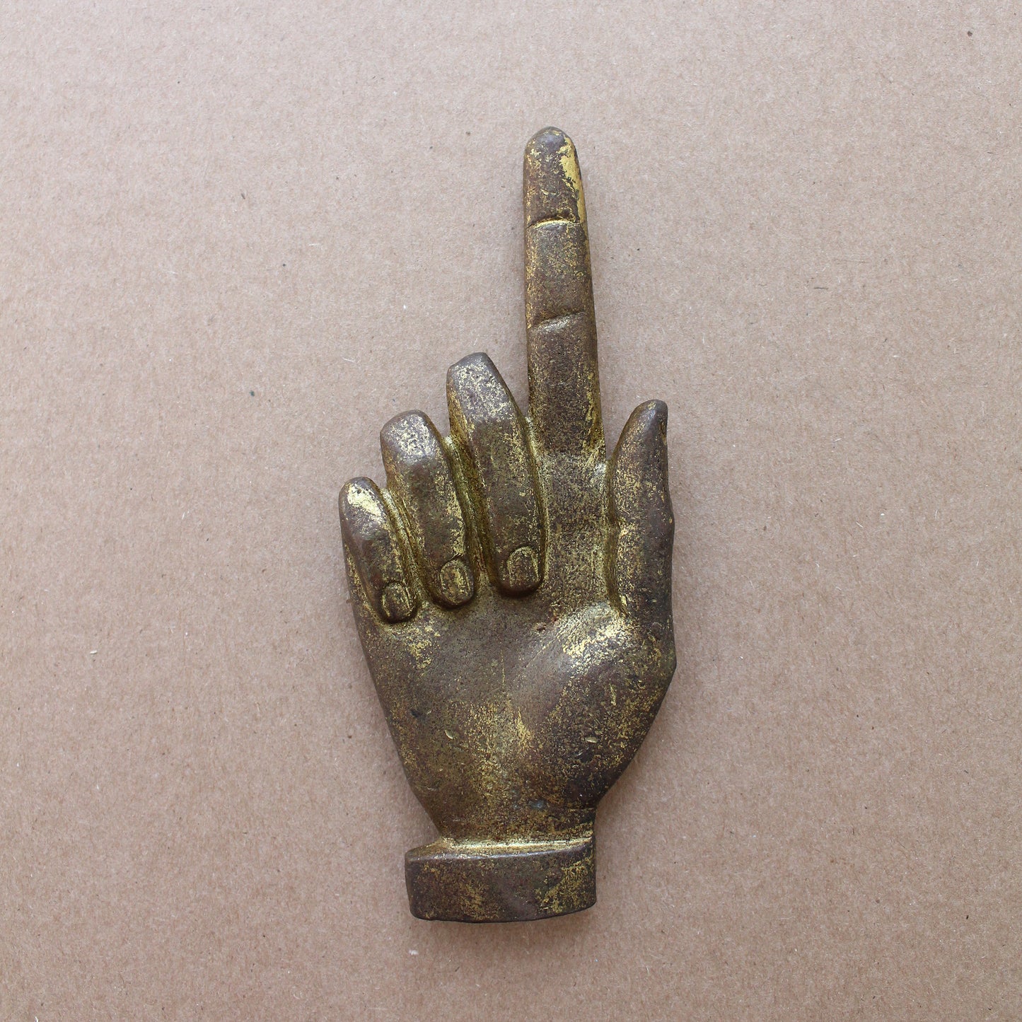 1970s Brass Hand Object