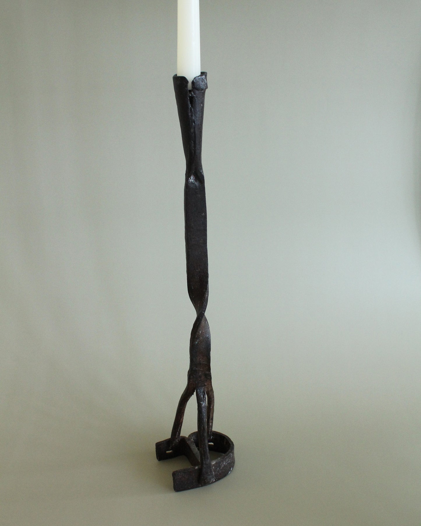 20th Century Branding Iron Candle Stick