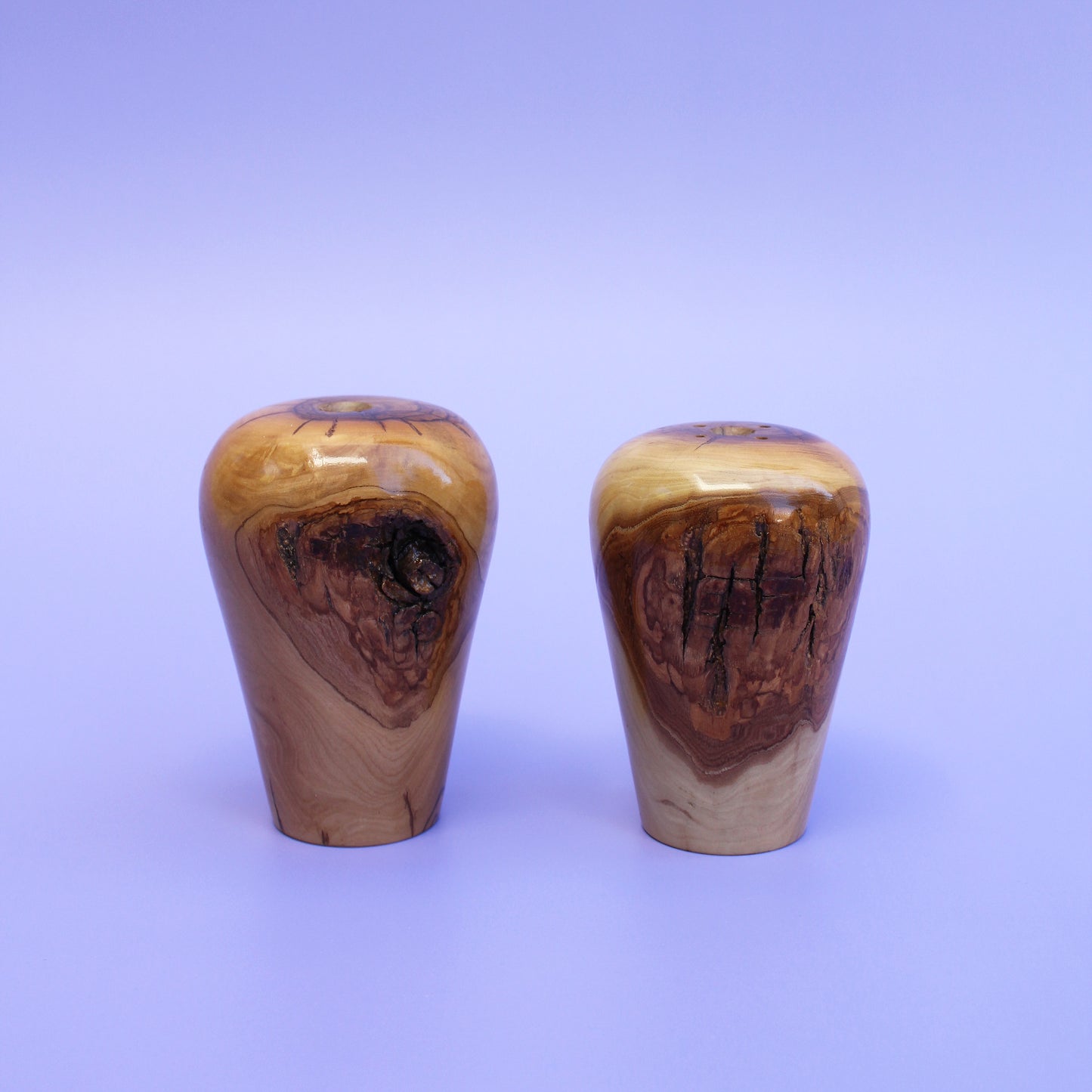 Lacquered Wood Salt & Pepper Shakers