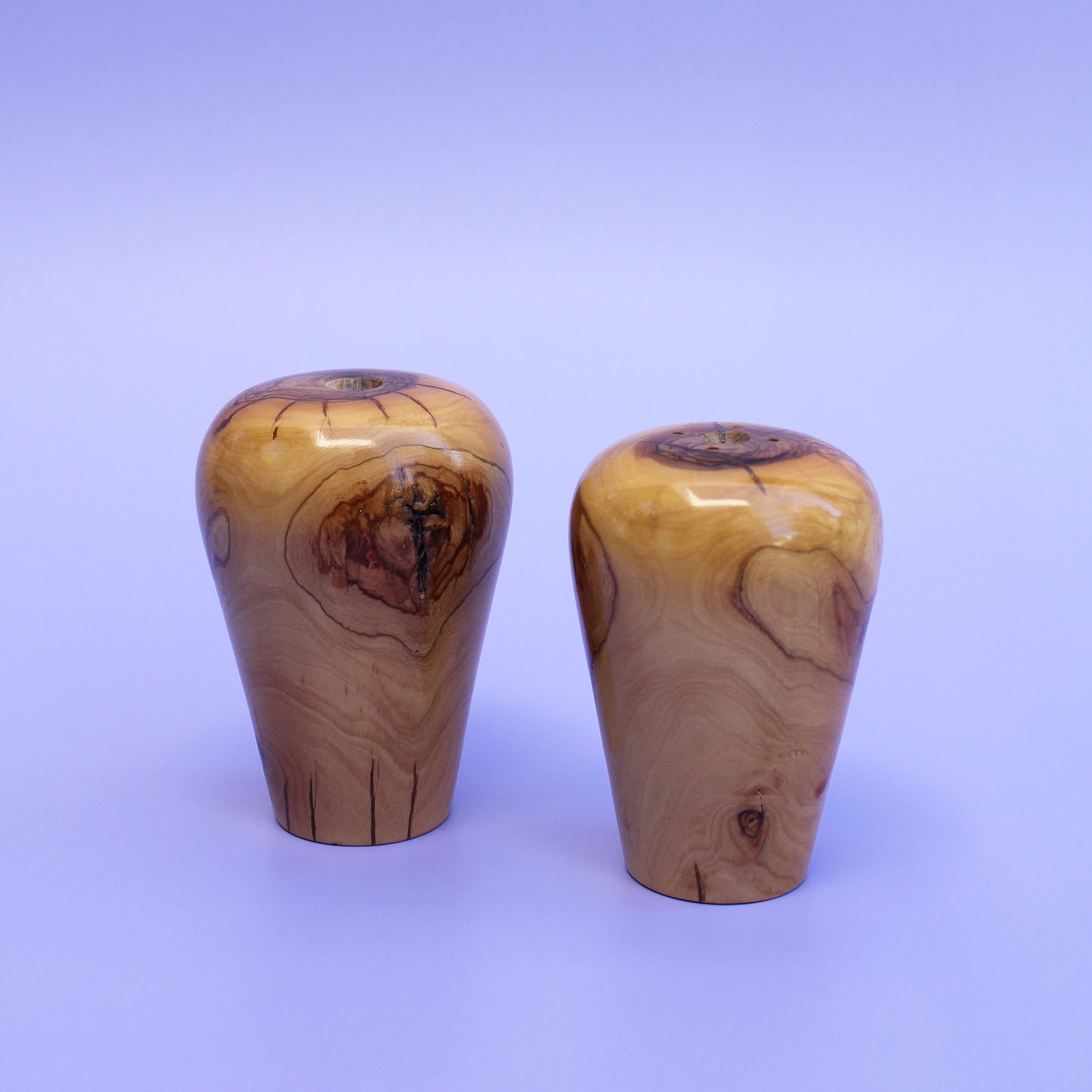 Lacquered Wood Salt & Pepper Shakers