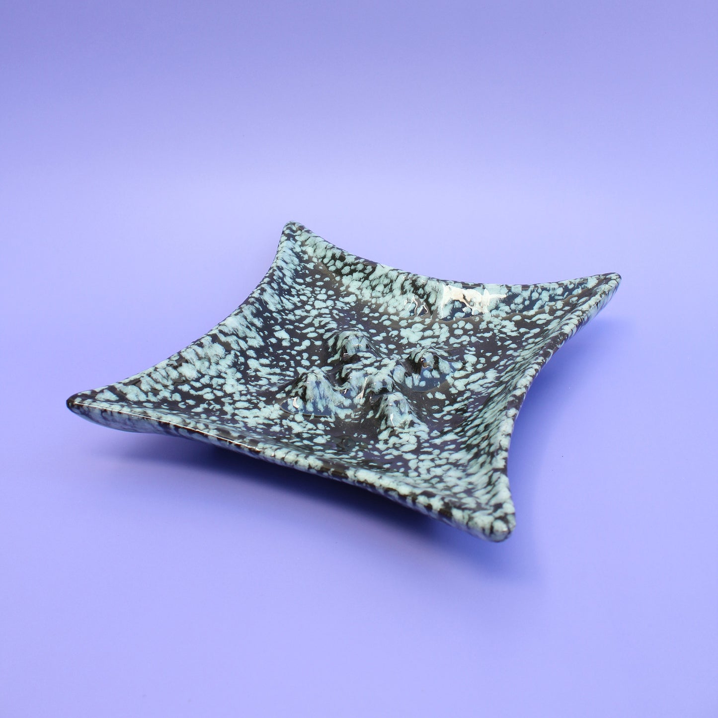 Mottled Diamond Dish