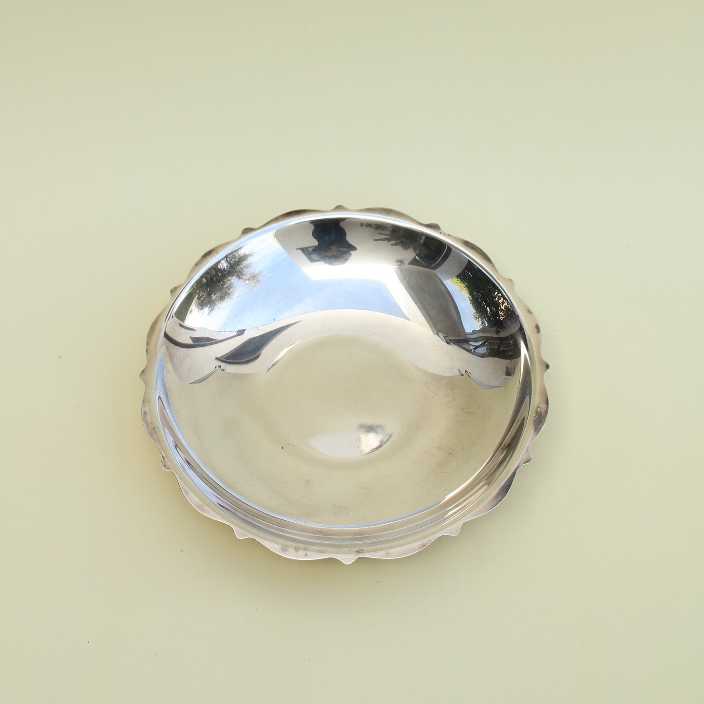 Silver Scalloped Edge Dish