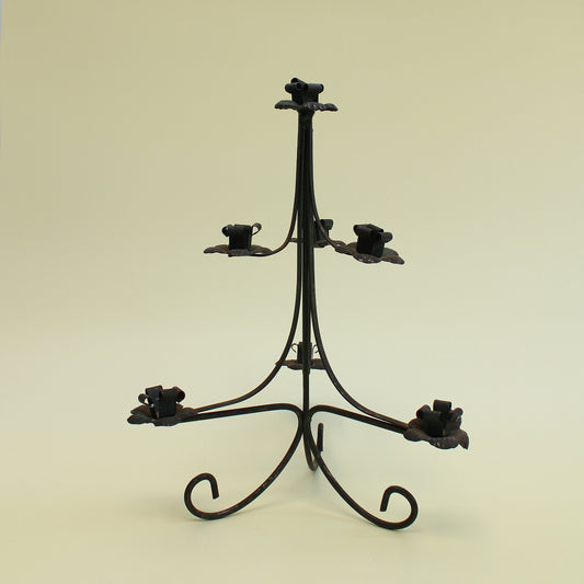 Vintage Floral 7 Arm Candelabra