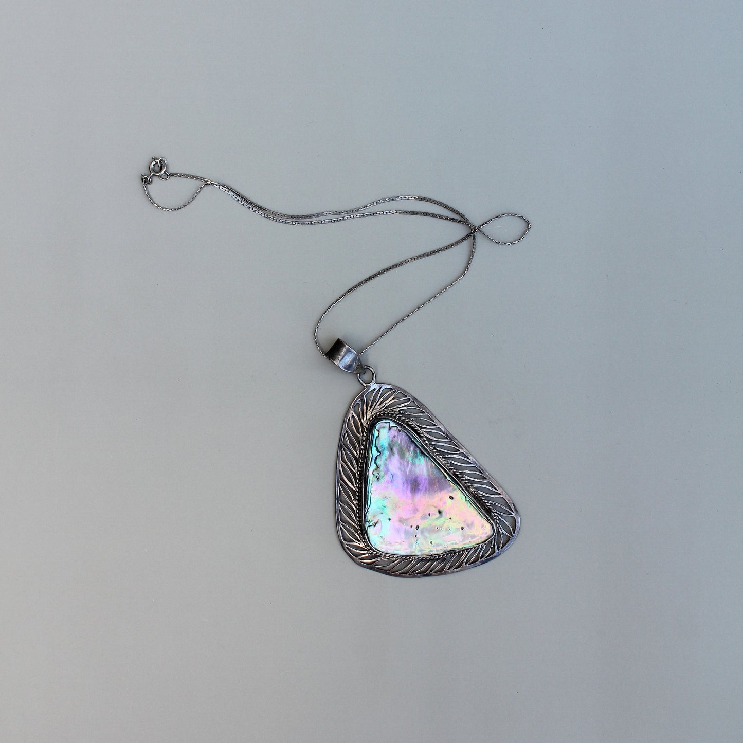 Silver and Abalone Pendant