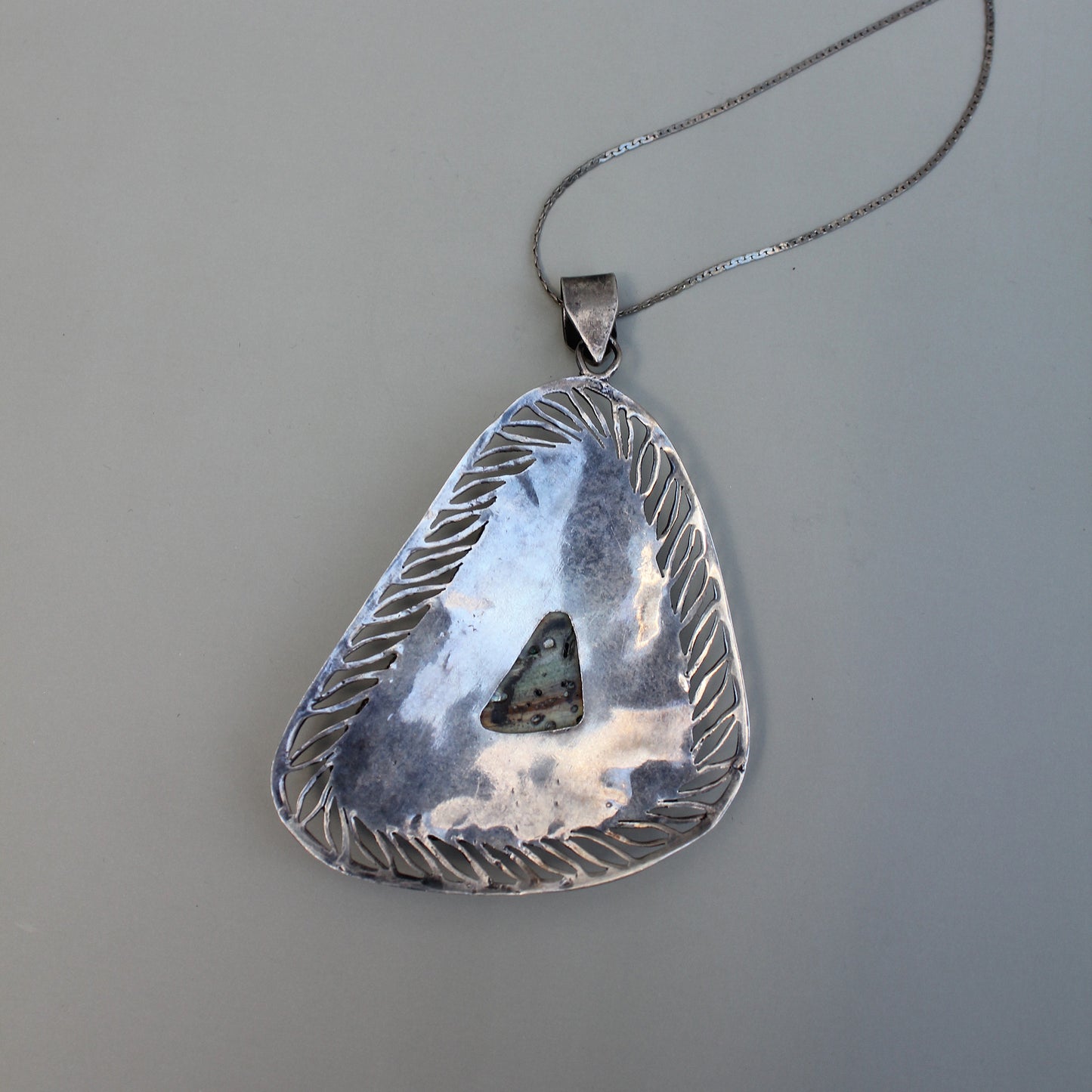 Silver and Abalone Pendant