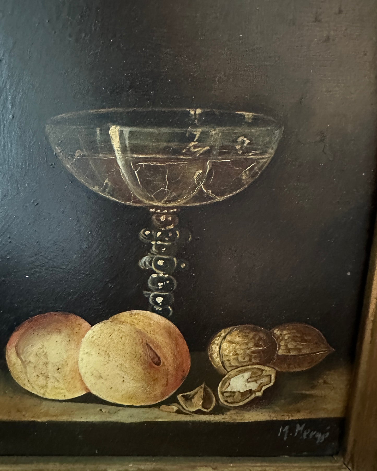 Still Life With Peaches, Framed