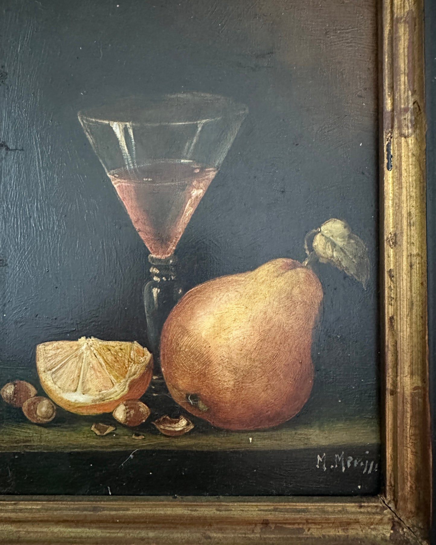 Still Life With Pear, Framed