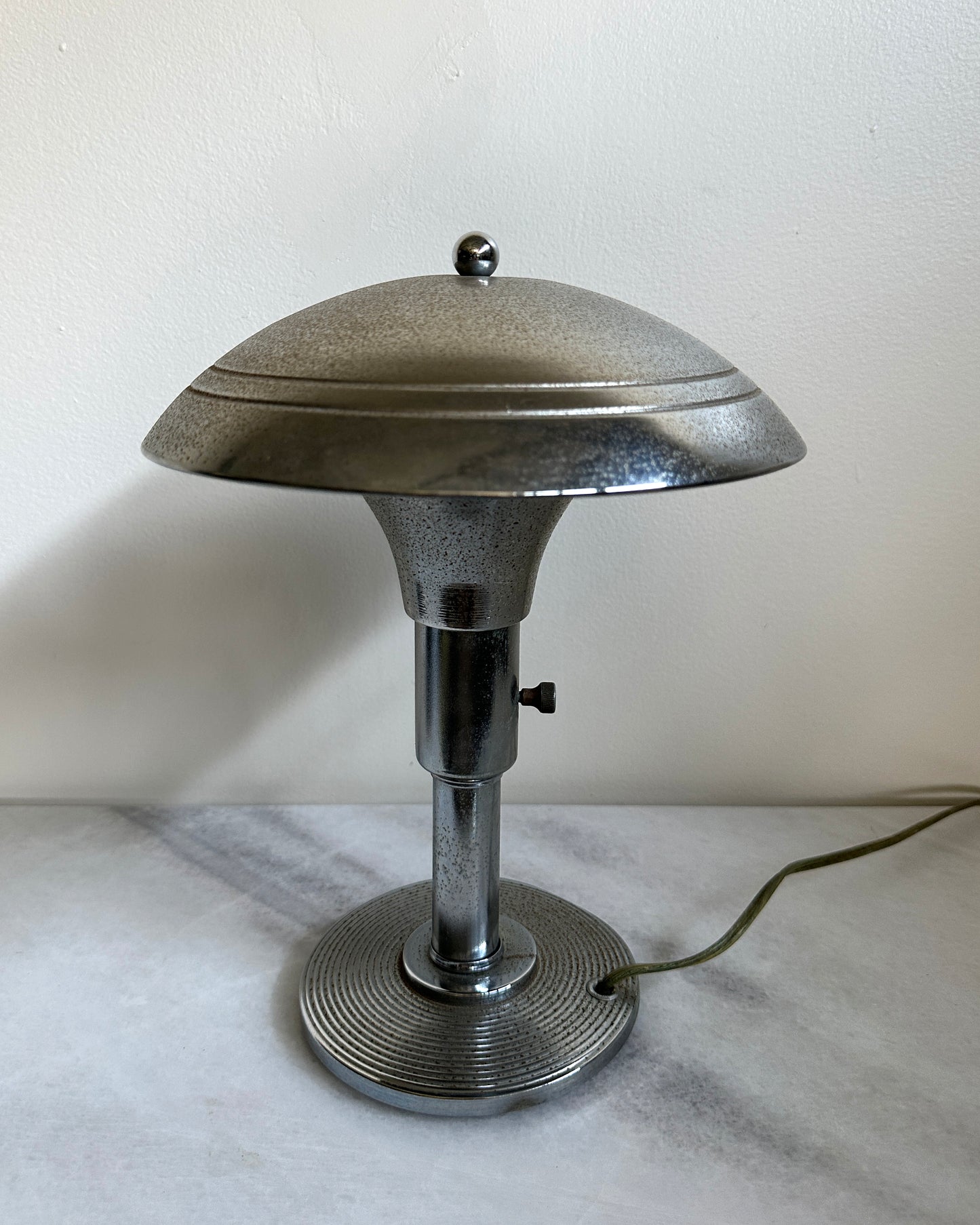 Vintage Metal Bauhaus Mushroom Style Desk Lamp