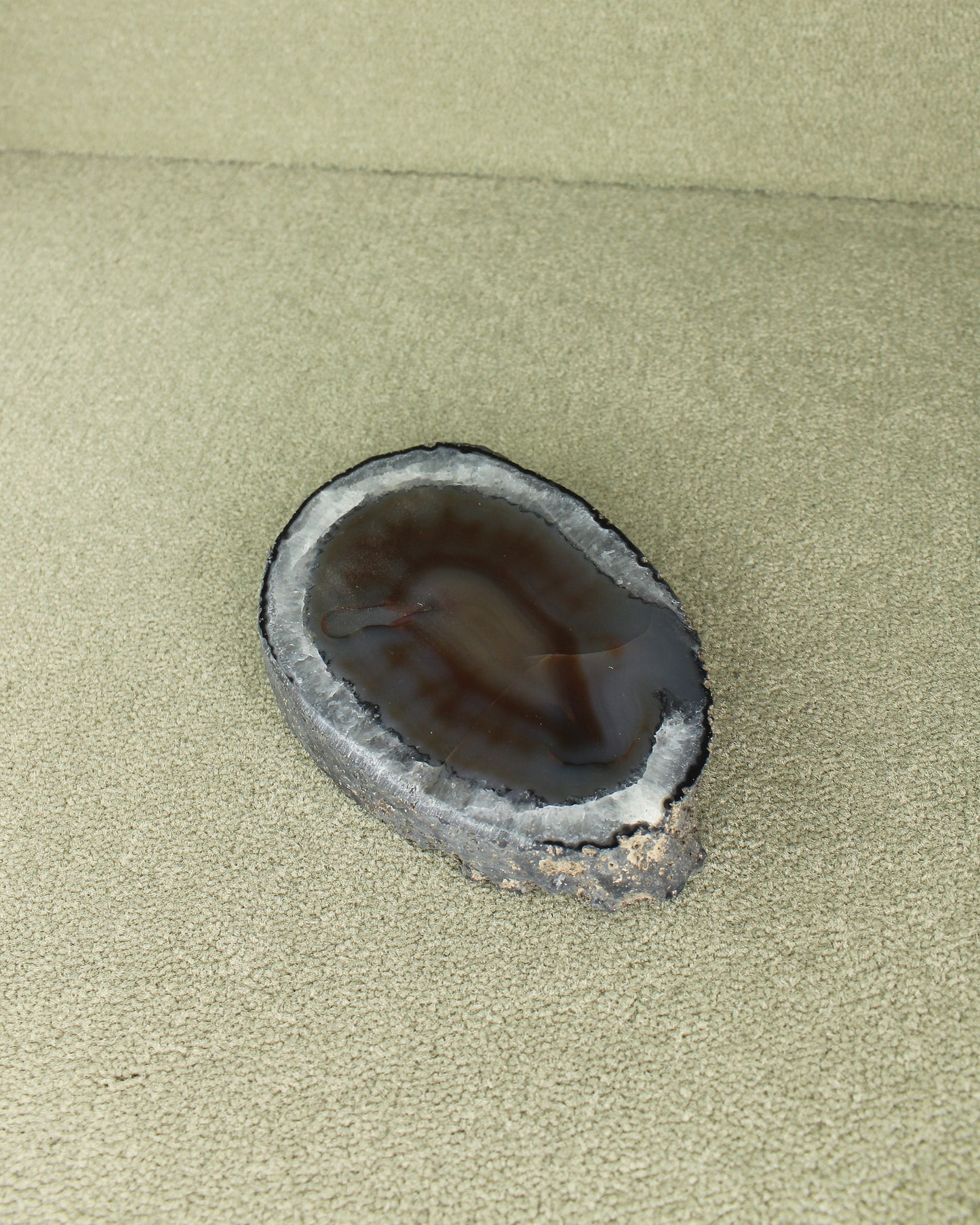 Raw Edge Agate Trinket Dish