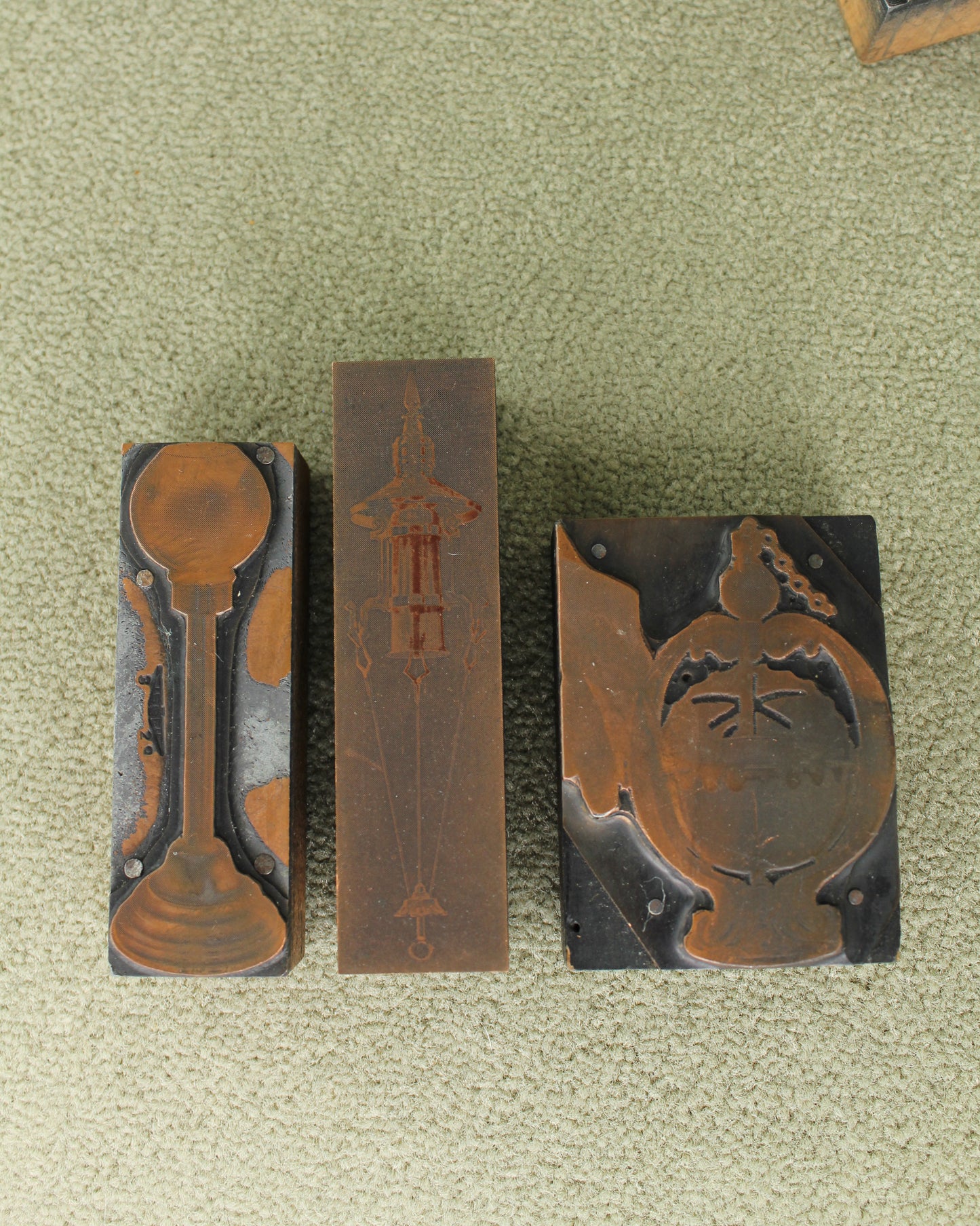 Religious Lantern & Lights Copper Printing Blocks