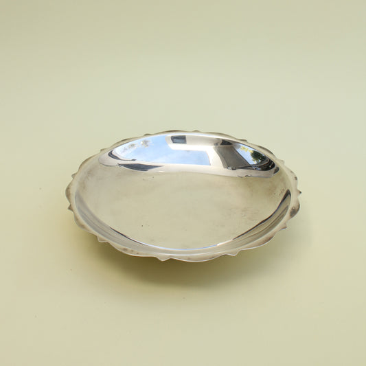 Silver Scalloped Edge Dish