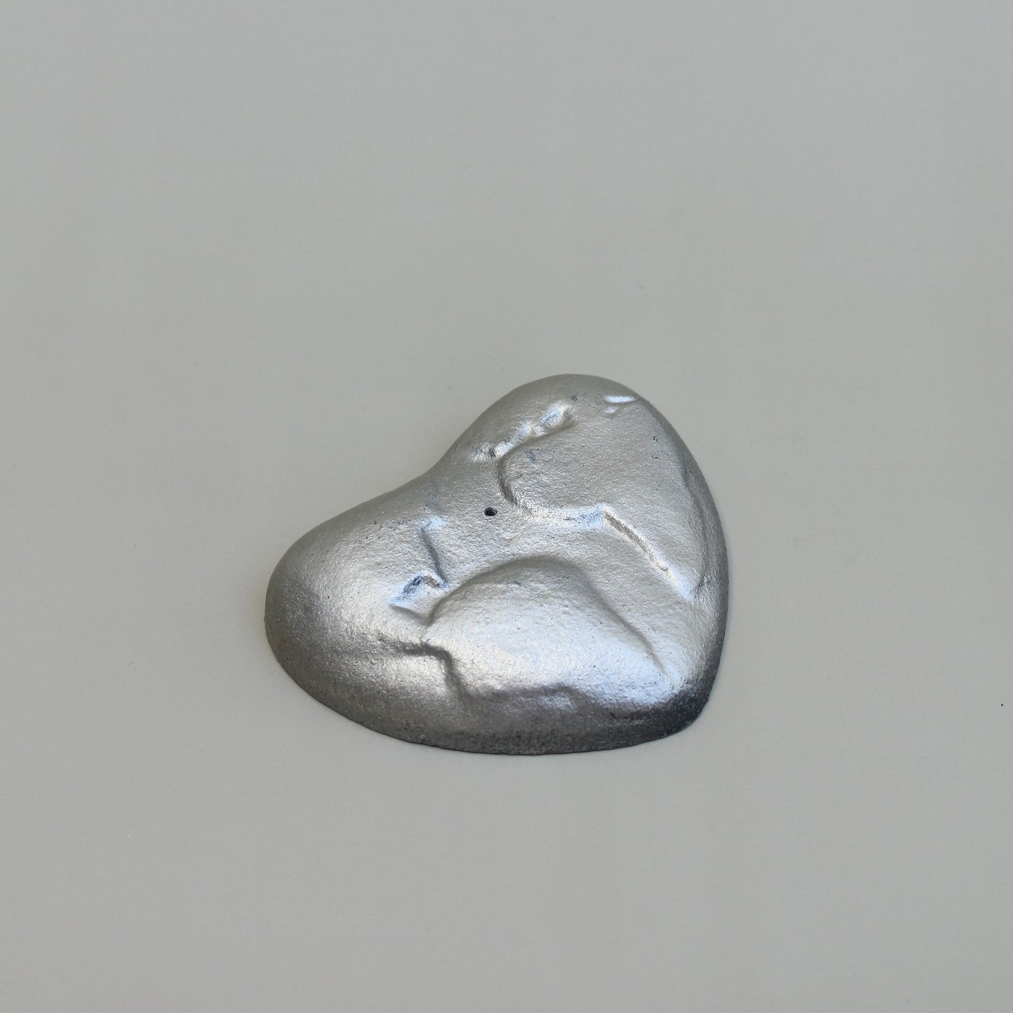Vintage Handmade Cast Aluminium Heart Incense Holder