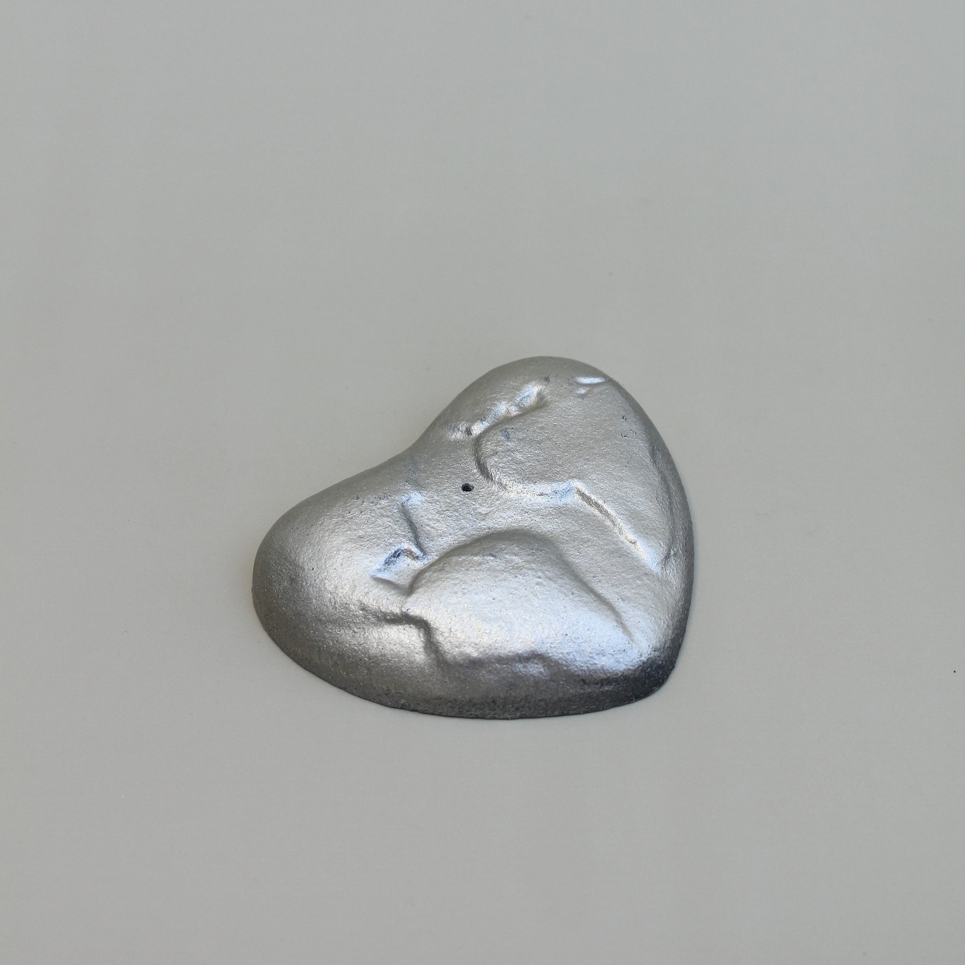 Vintage Handmade Cast Aluminium Heart Incense Holder