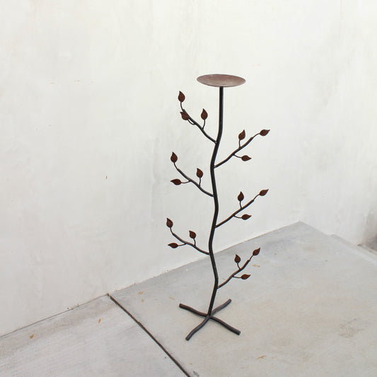Vintage Cast Iron Candle Stand