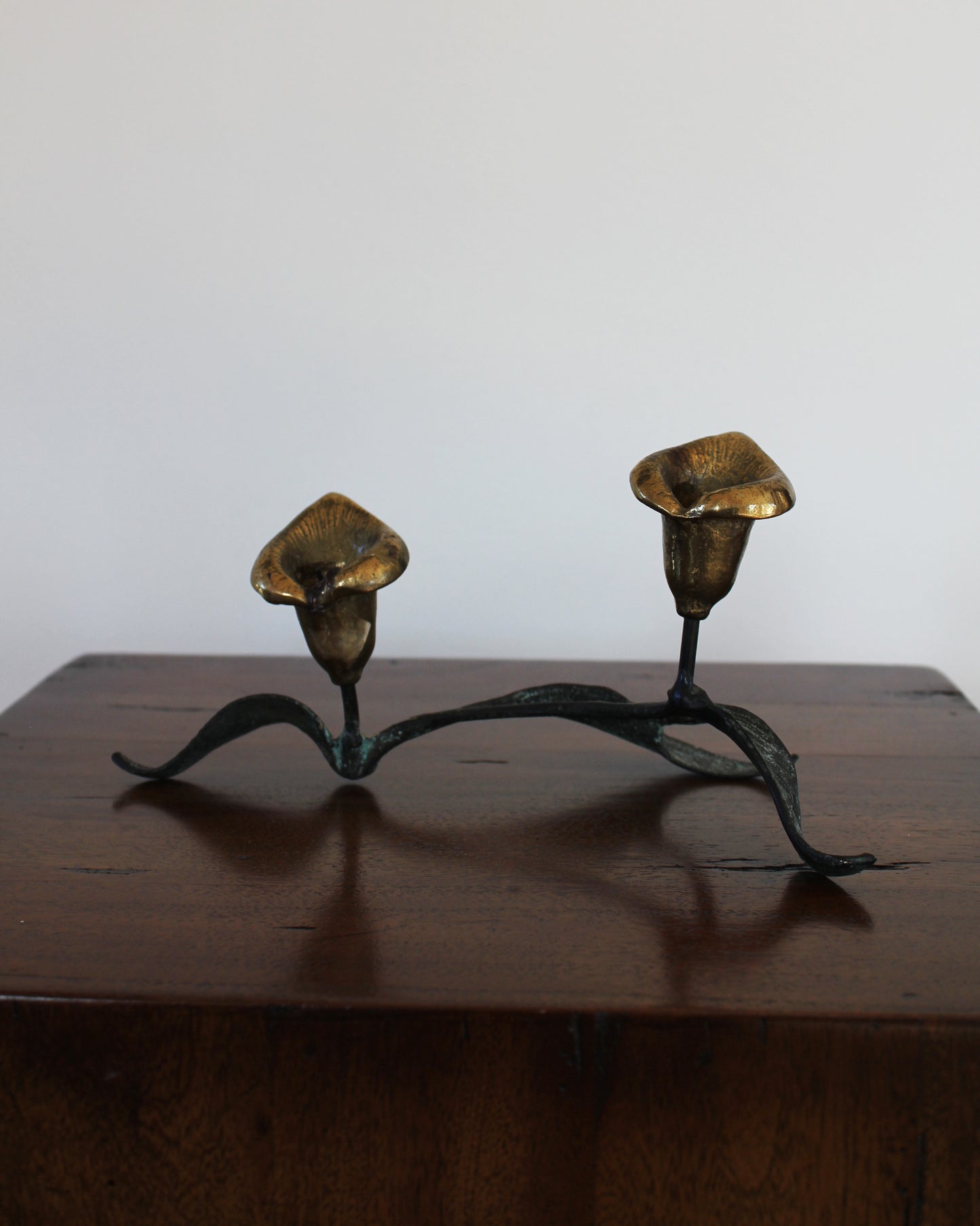 Brass Calla Lily Candle Holder