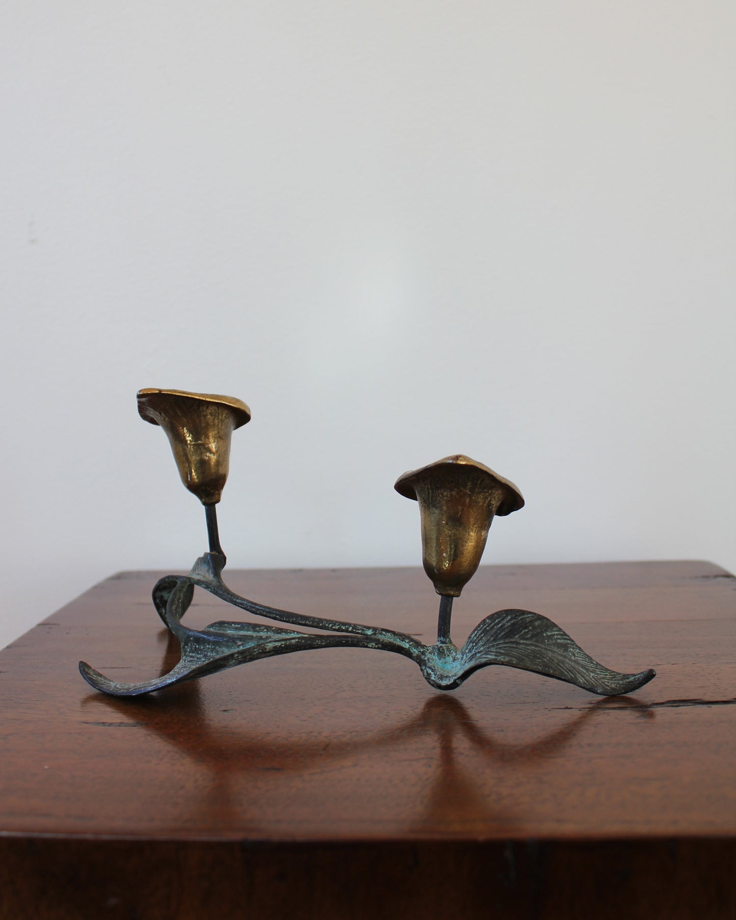 Brass Calla Lily Candle Holder