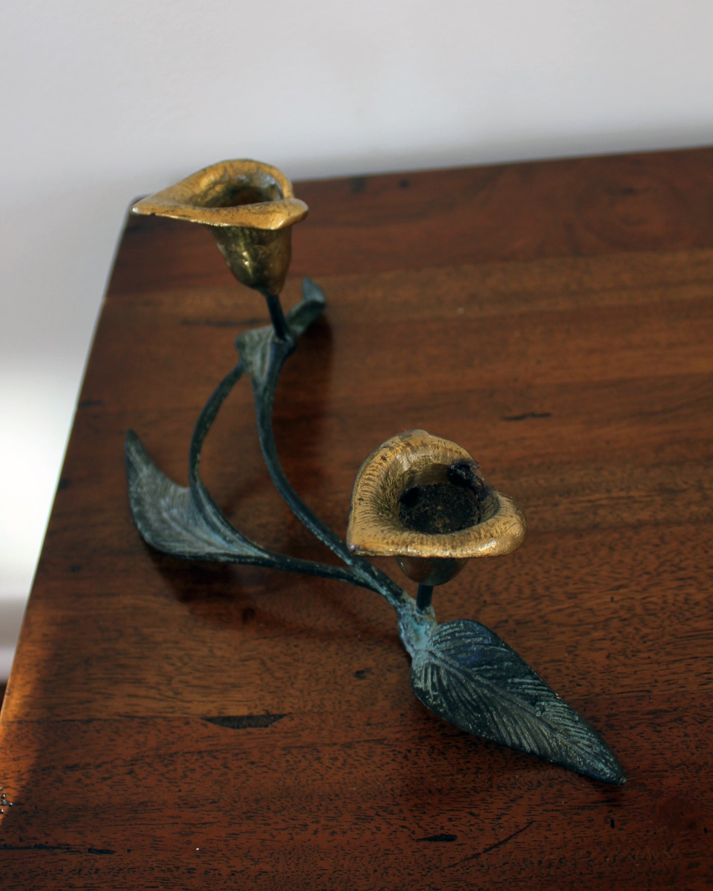 Brass Calla Lily Candle Holder