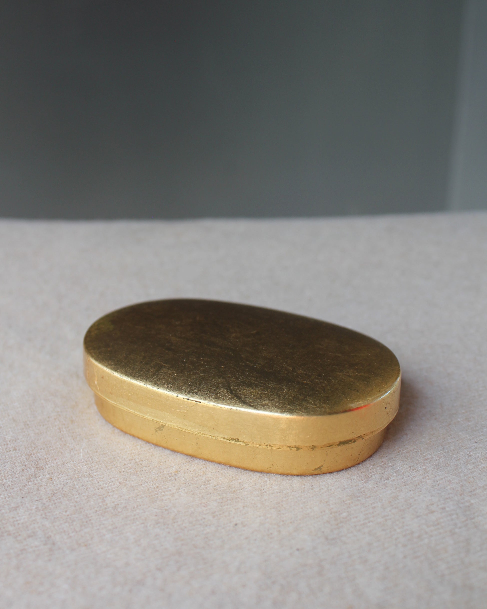 Vintage Golden Scarab Trinket Box