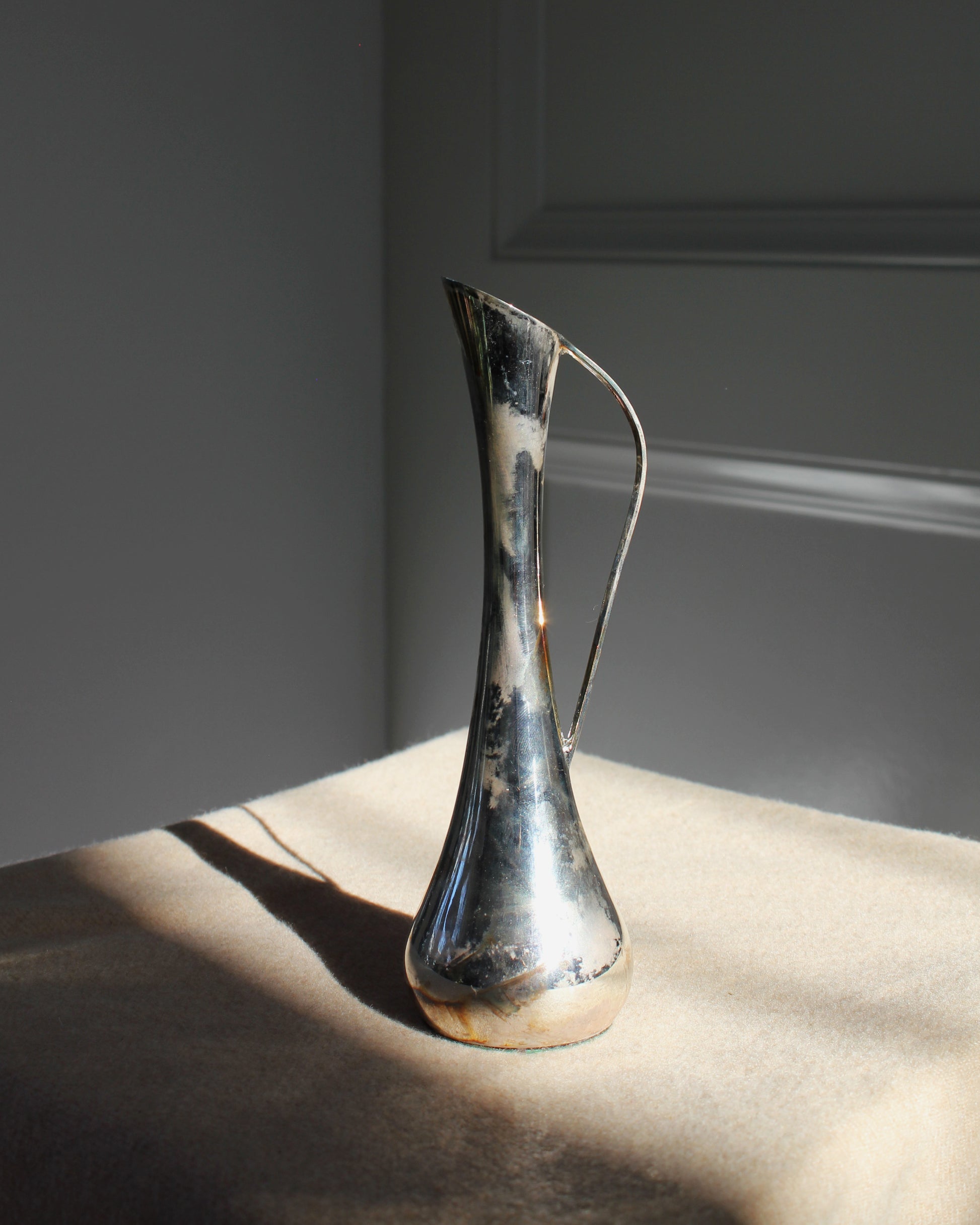 Vintage Midcentury Silver Plated Bud Vase