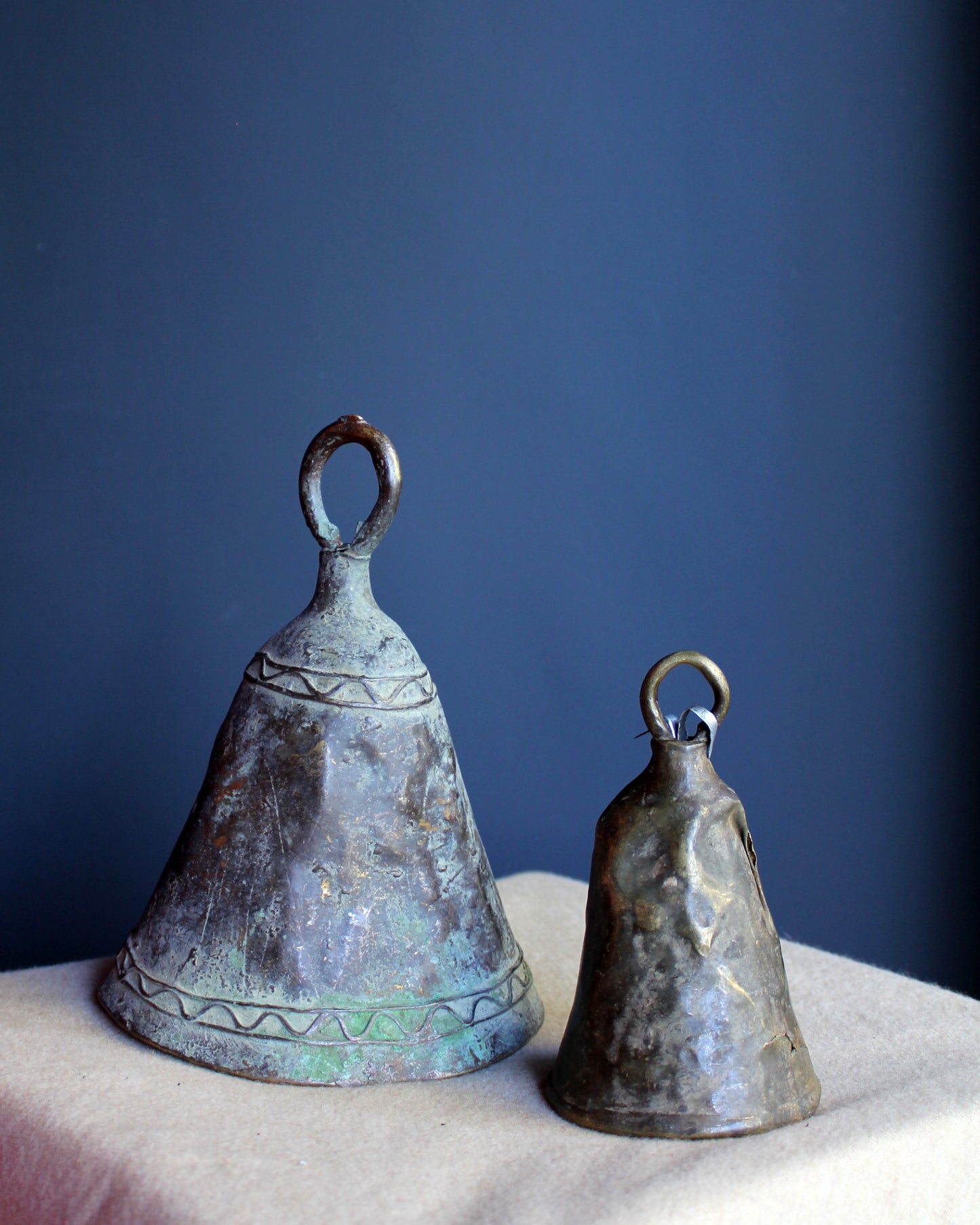 Bronze Hausa Cow Bell from Nigeria, vintage