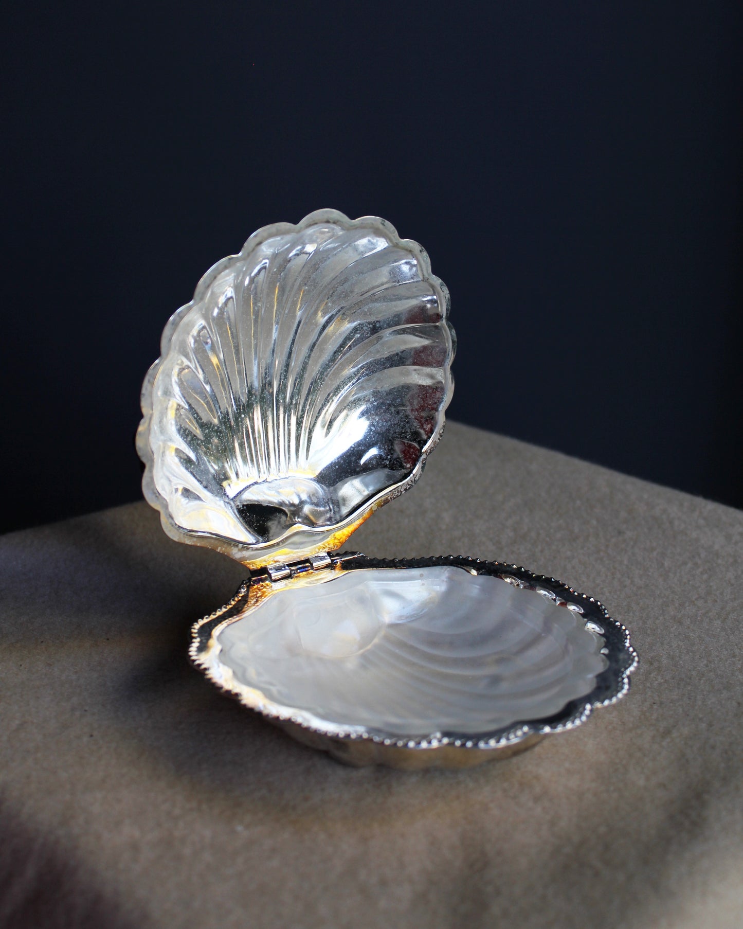 Silver Shell Dish