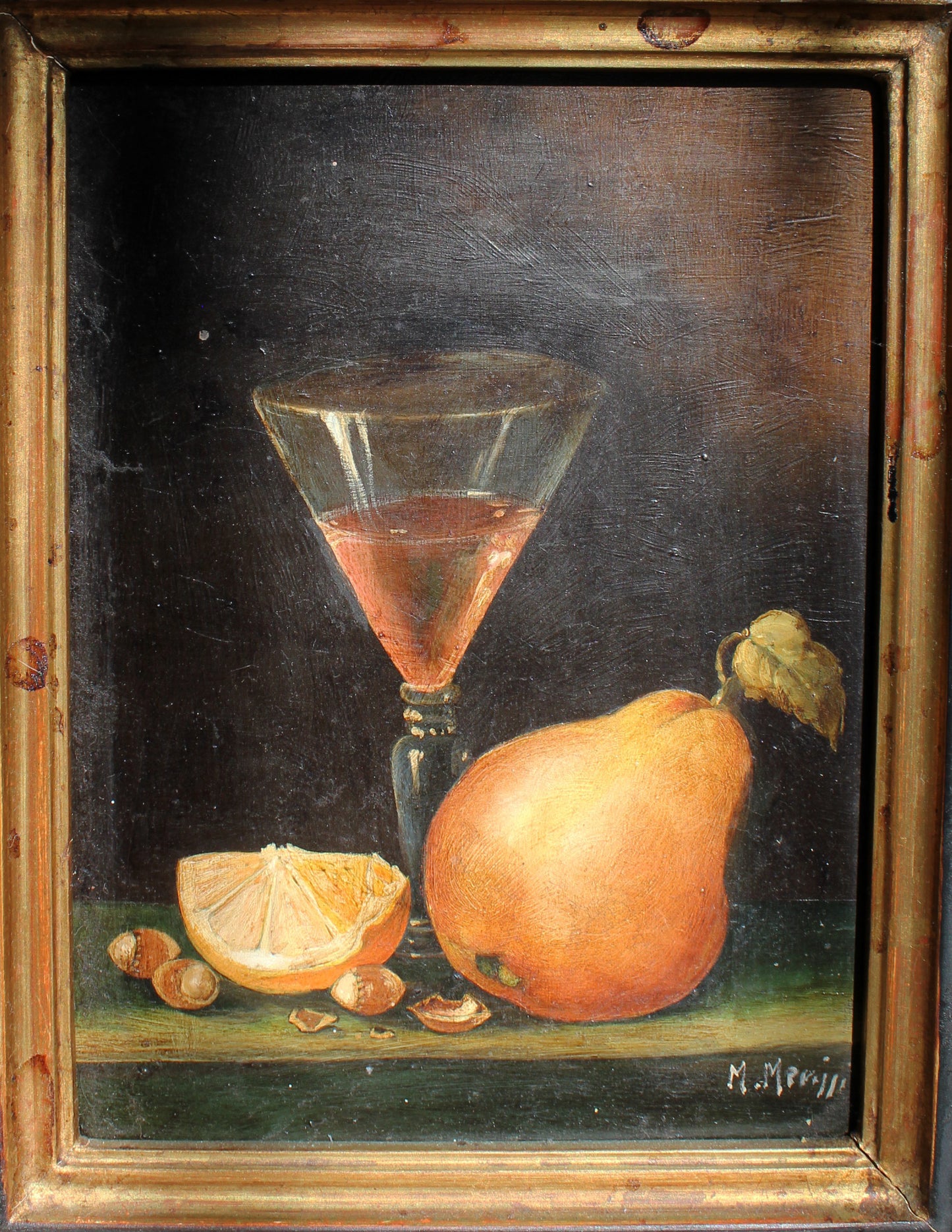 Still Life With Pear, Framed