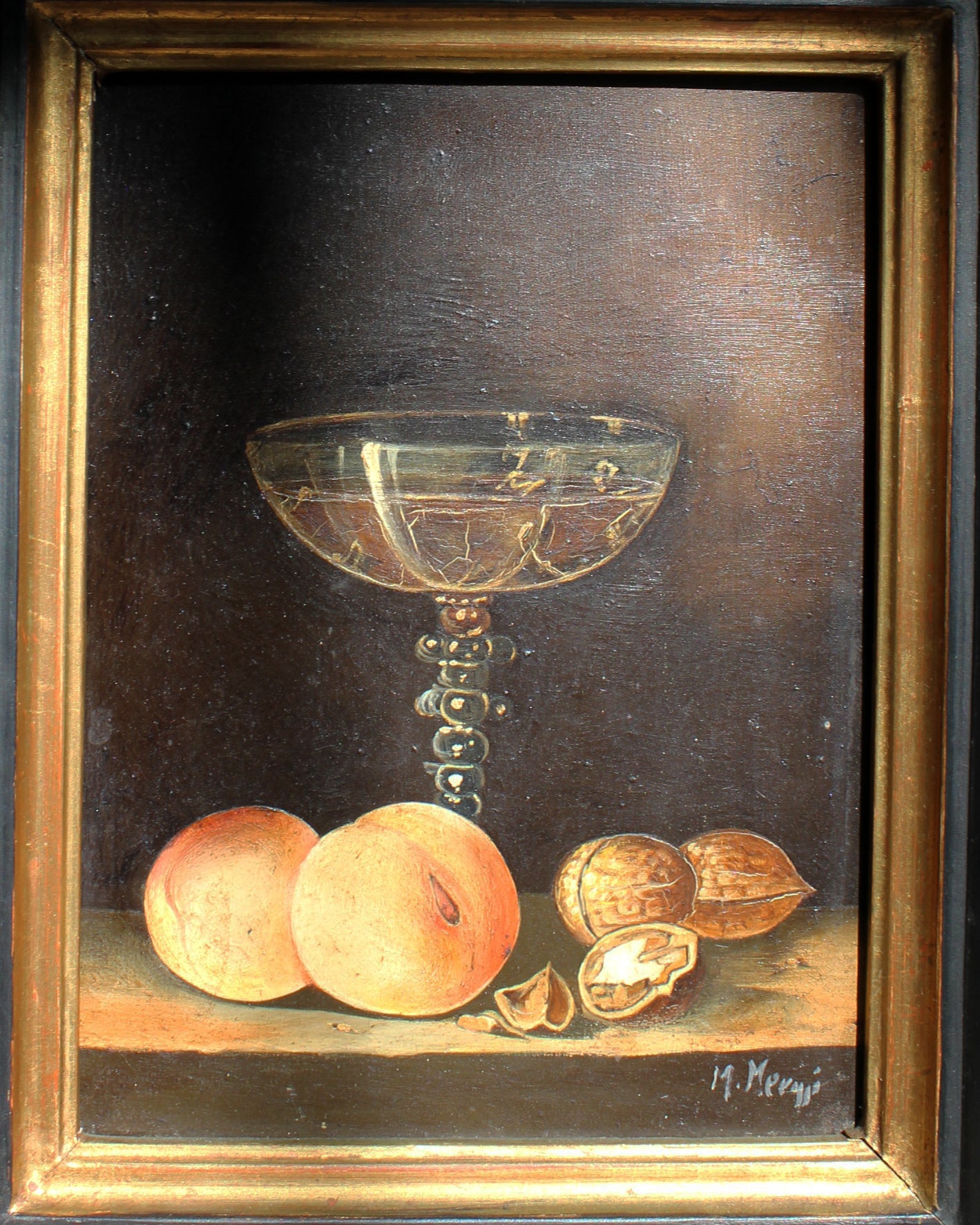 Still Life With Peaches, Framed